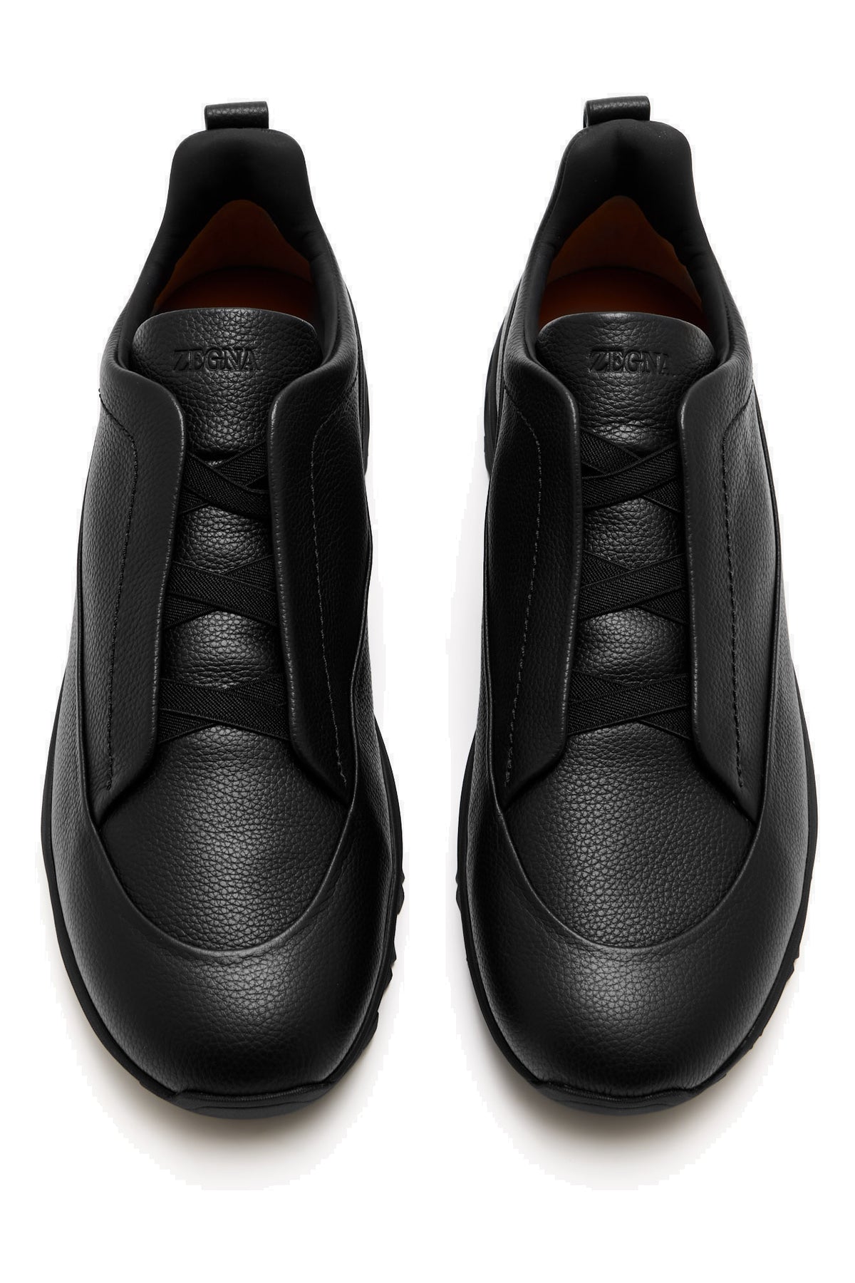 Zegna Scarpa Monte in pelle martellata LHSOF-S8106Z NER