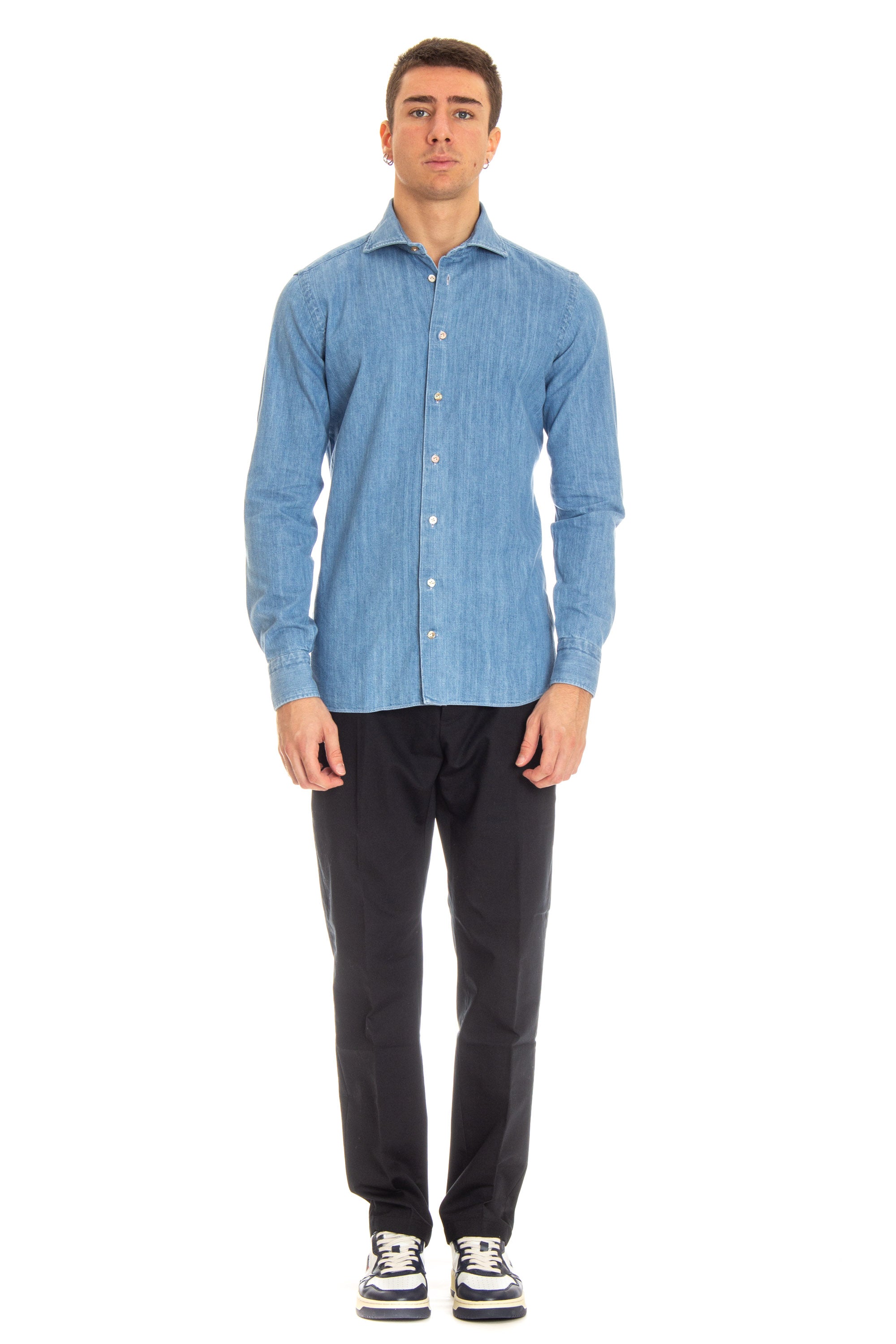 Borriello Camicia sartoriale in denim 13053/3 3