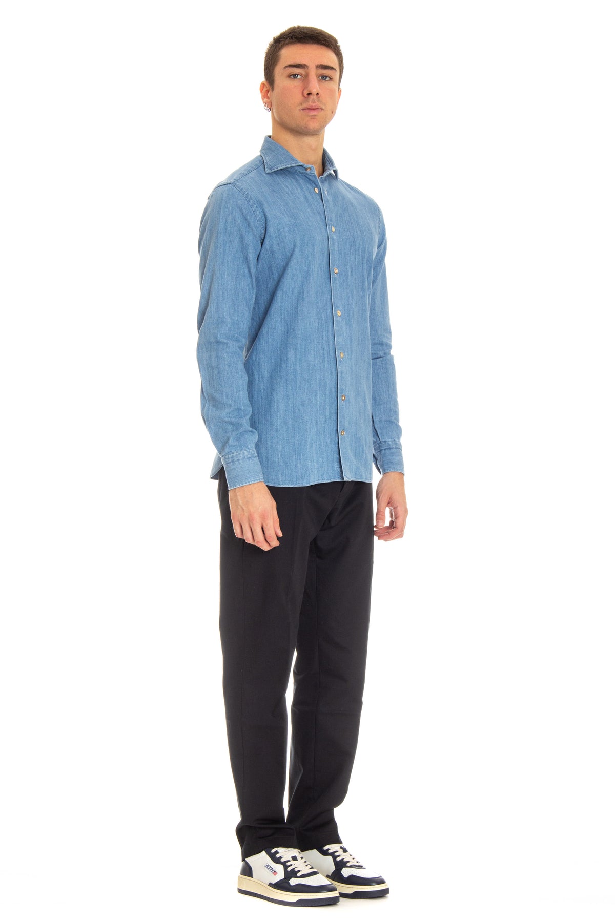Borriello Camicia sartoriale in denim 13053/3 3