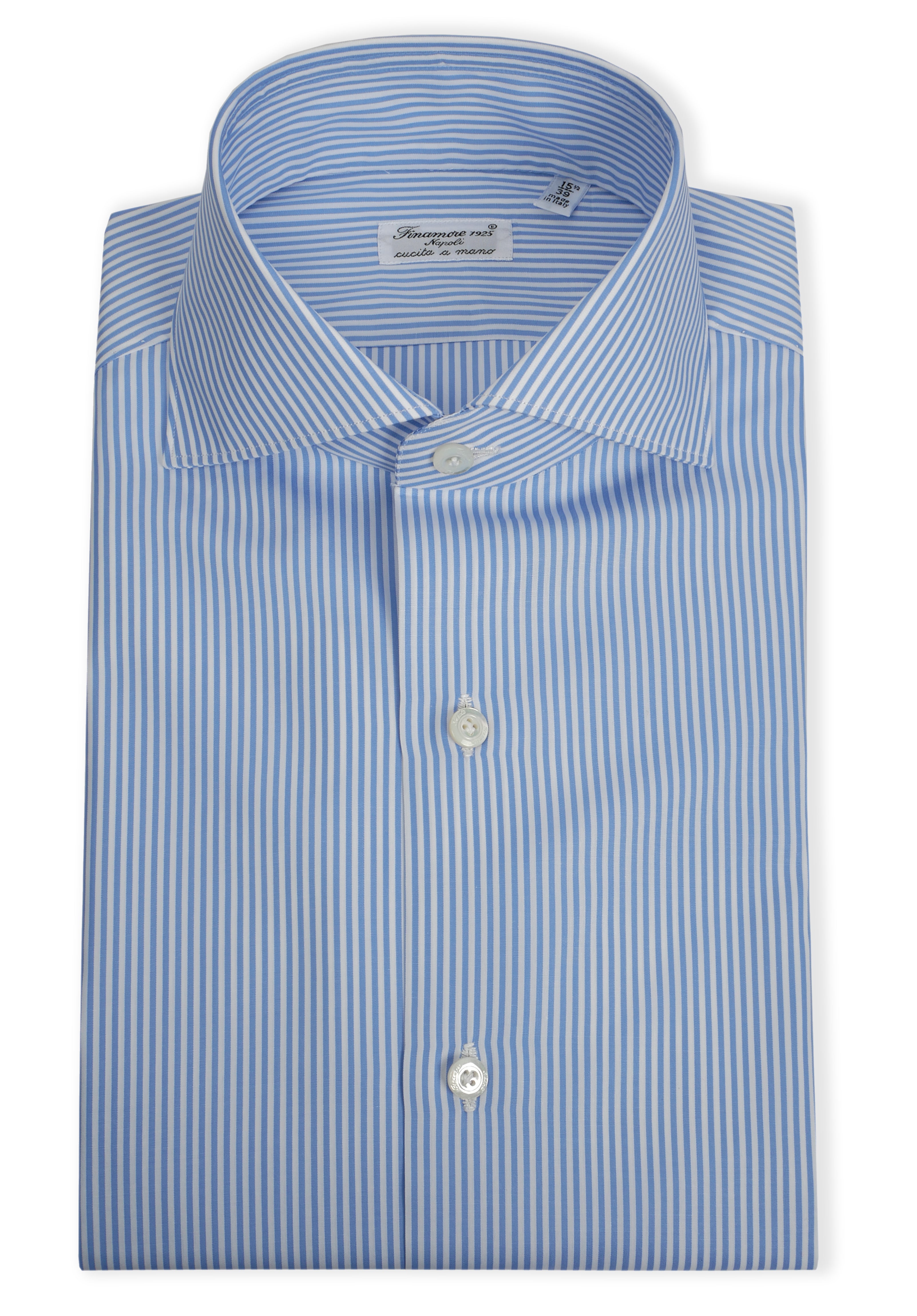 Finamore Camicia sartoriale in cotone popeline doppio ritorto linea milano 10586-C0116-EDUARDO 19