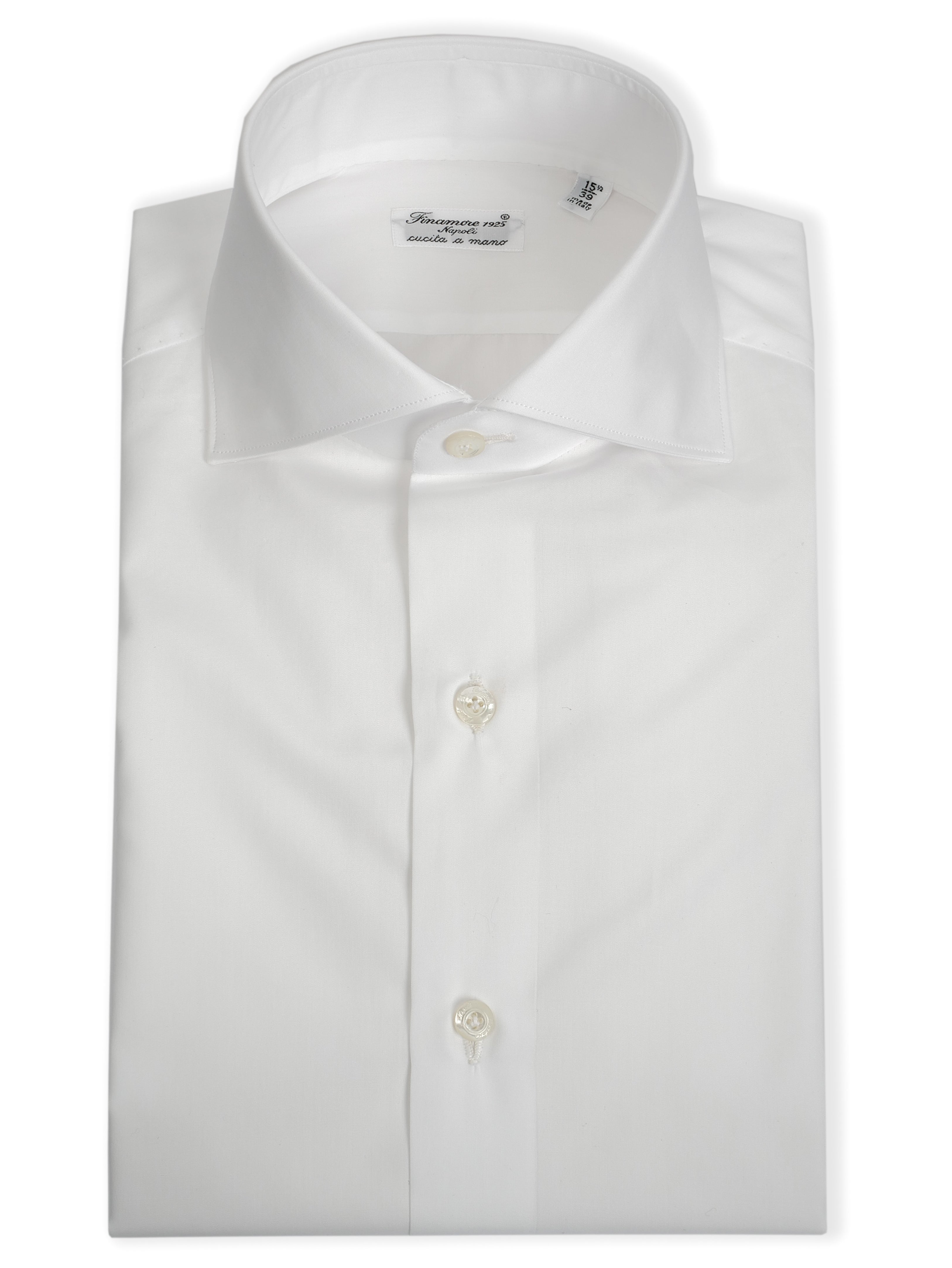 Finamore Camicia sartoriale in cotone popeline doppio ritorto linea milano 14001-C0147-EDUARDO 1
