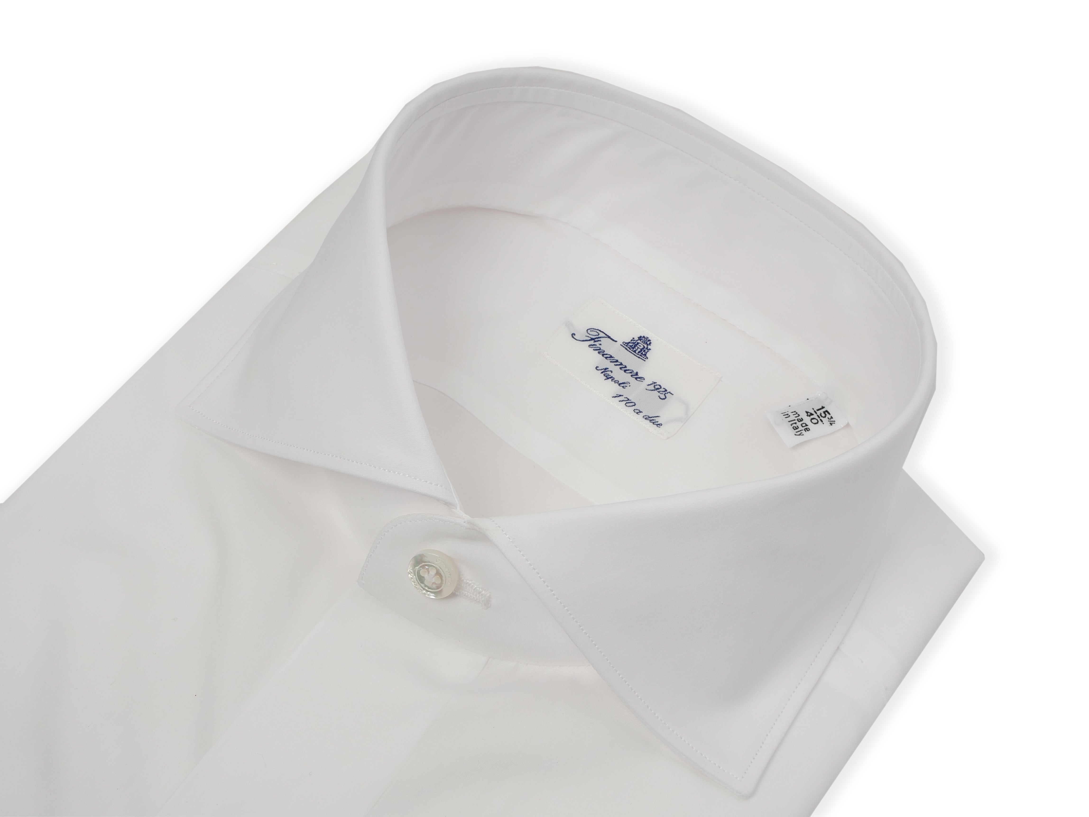 Finamore Camicia sartoriale in cotone giza 45 titolo 170 a 2 linea Milano 840610-C0239-EDUARDO 12