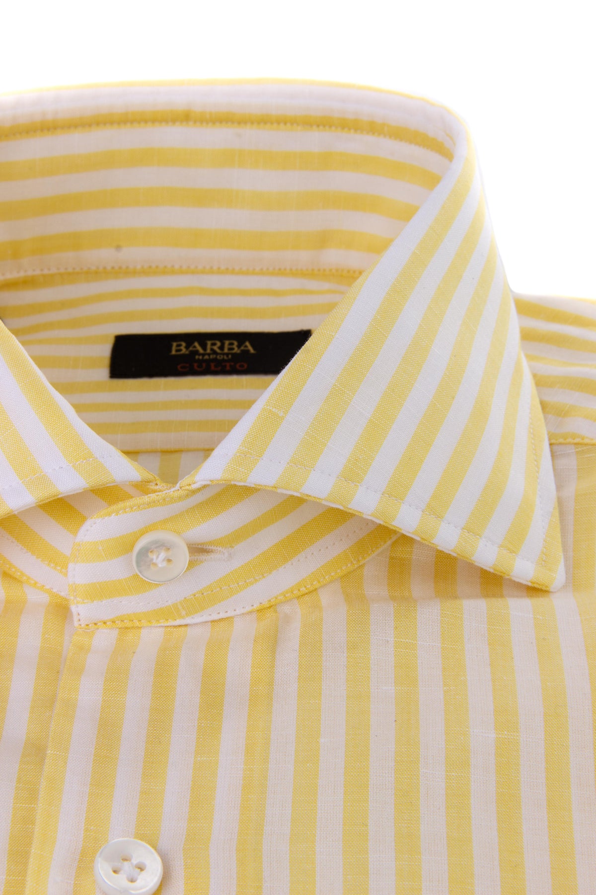 Barba Camicia bacchettata in cotone-lino linea culto K1U13P0134036.U 03