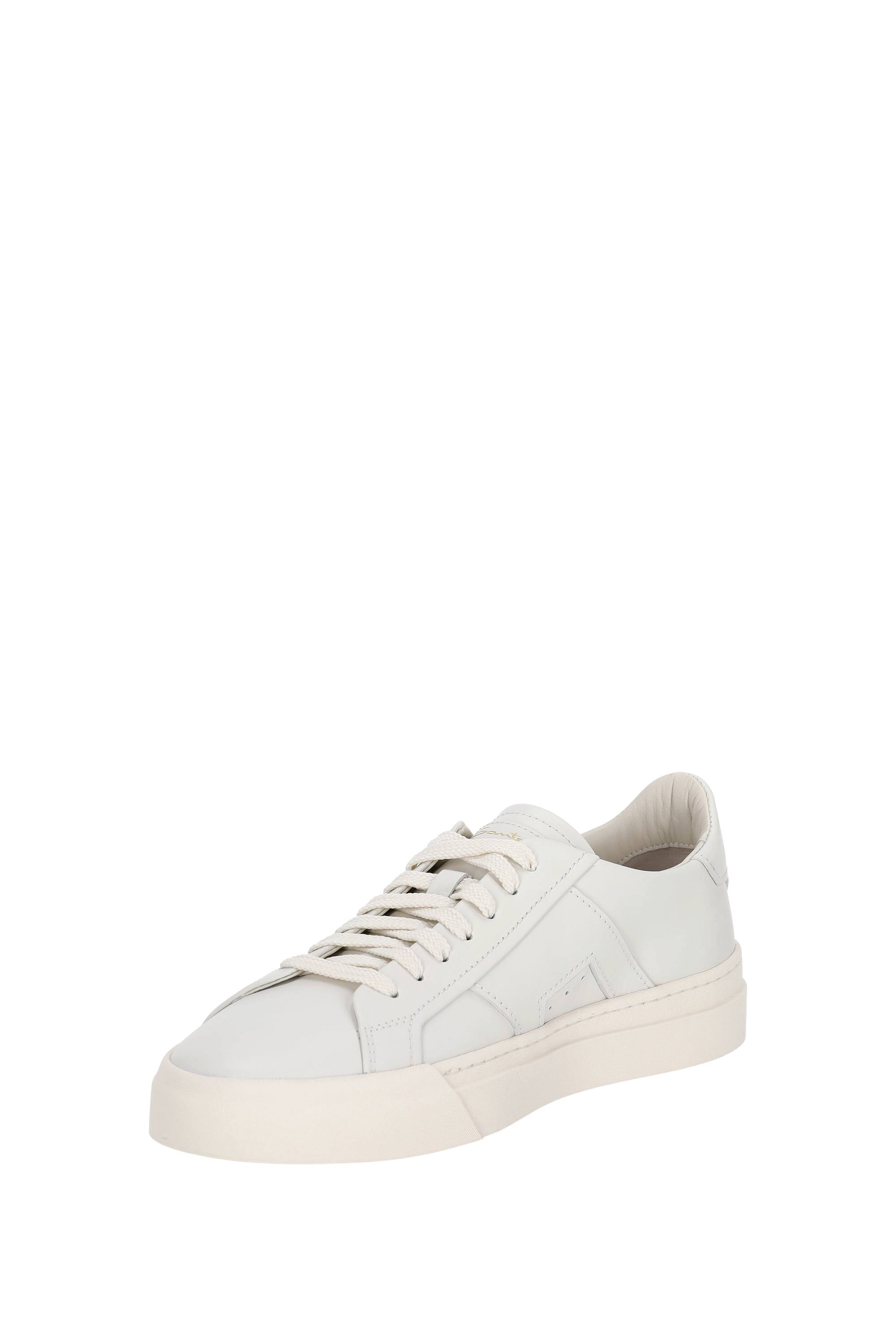 Santoni Sneaker in pelle Double Buckle MBGT21779PNNGXWH I20