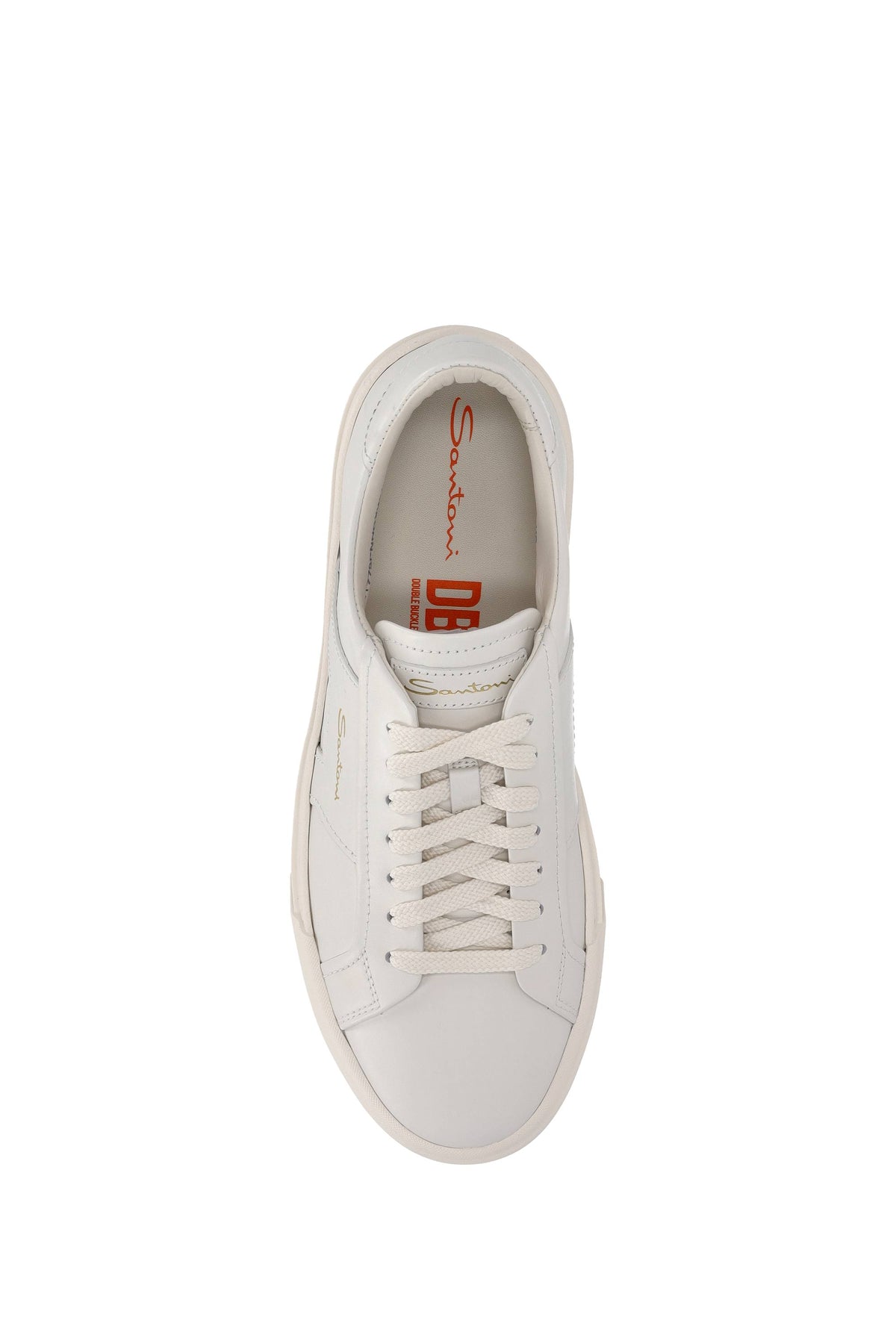 Santoni Sneaker in pelle Double Buckle MBGT21779PNNGXWH I20
