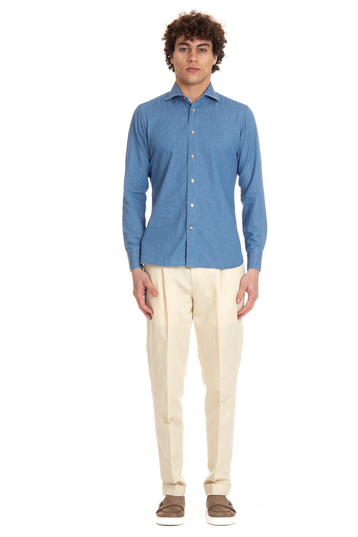 Borriello Camicia sartoriale in denim 9095/4 2