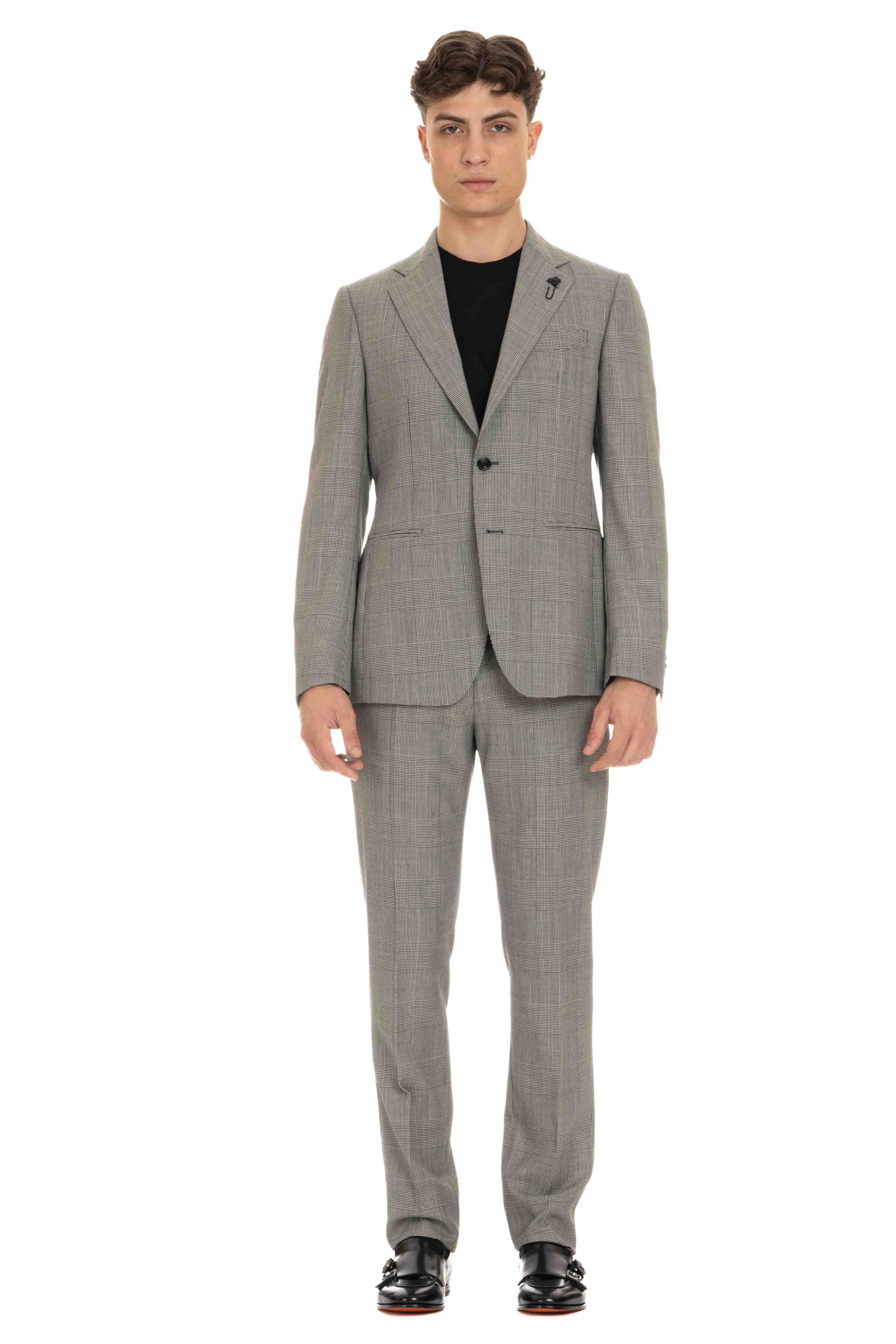 Lardini Abito in lana principe di galles EQ7754E EQSK62409 100NE