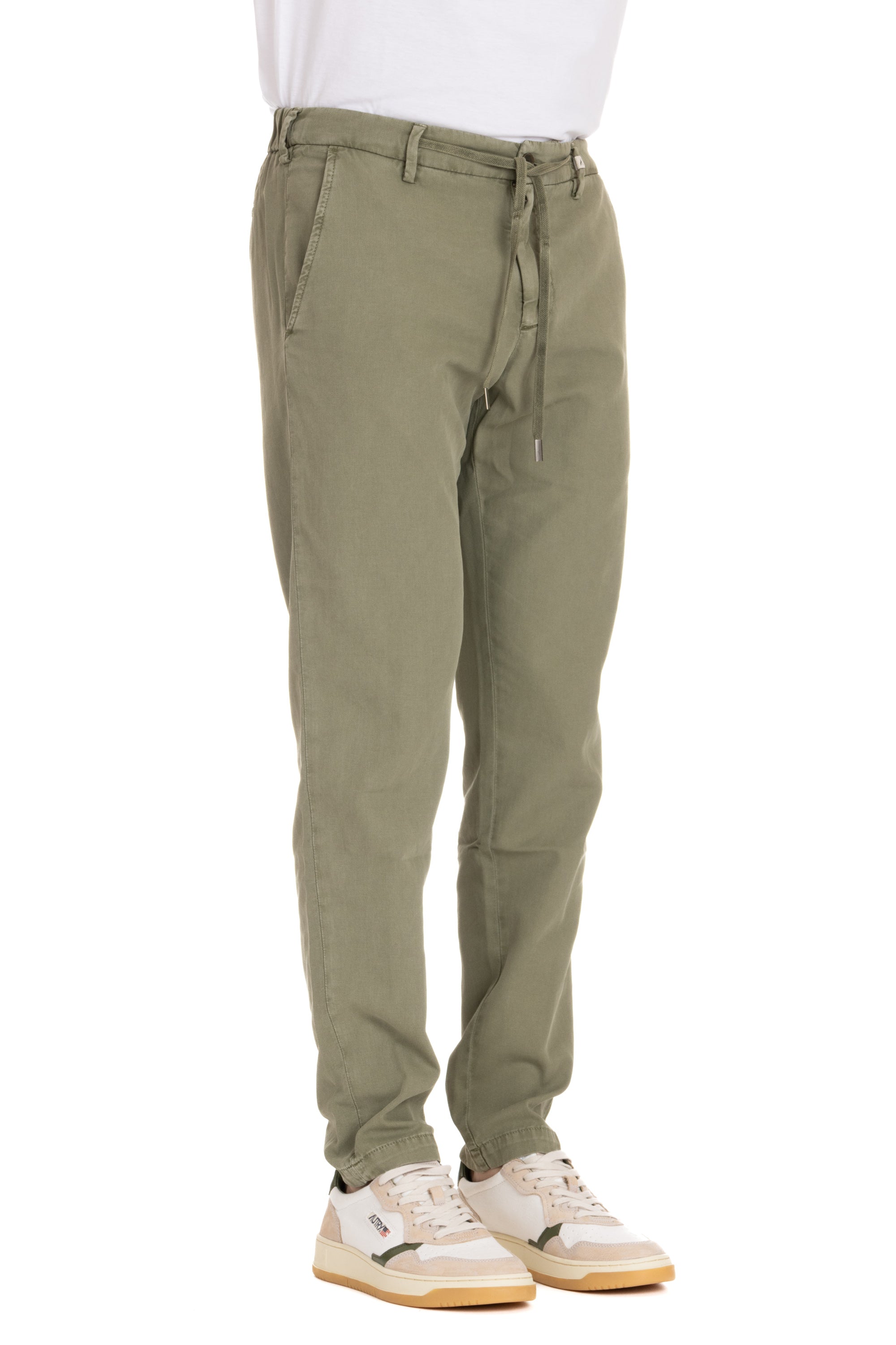 Pantalone in cotone ice cotton con coulisse