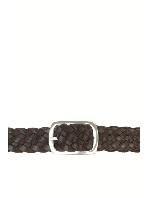 Orciani Cintura reversibile in camoscio intrecciato U08169 T.MORO