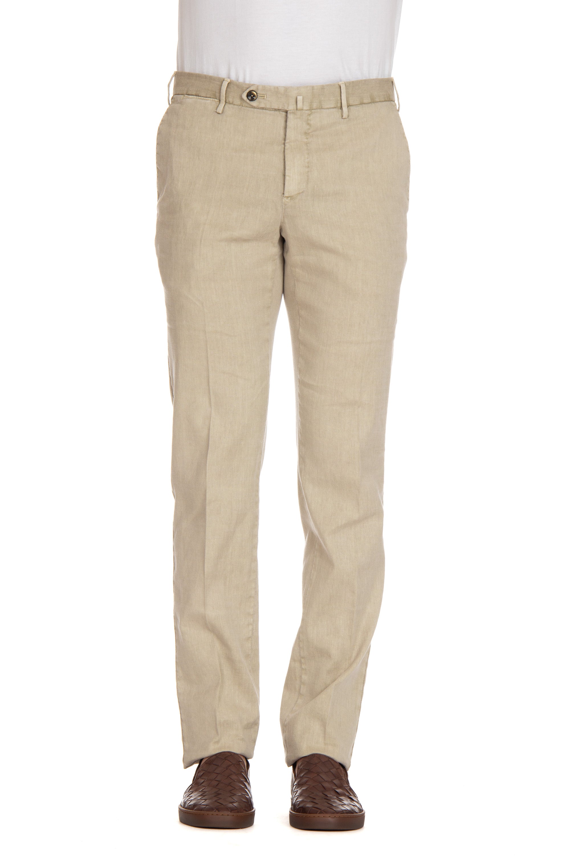 Pantalone in lino-cotone slim fit