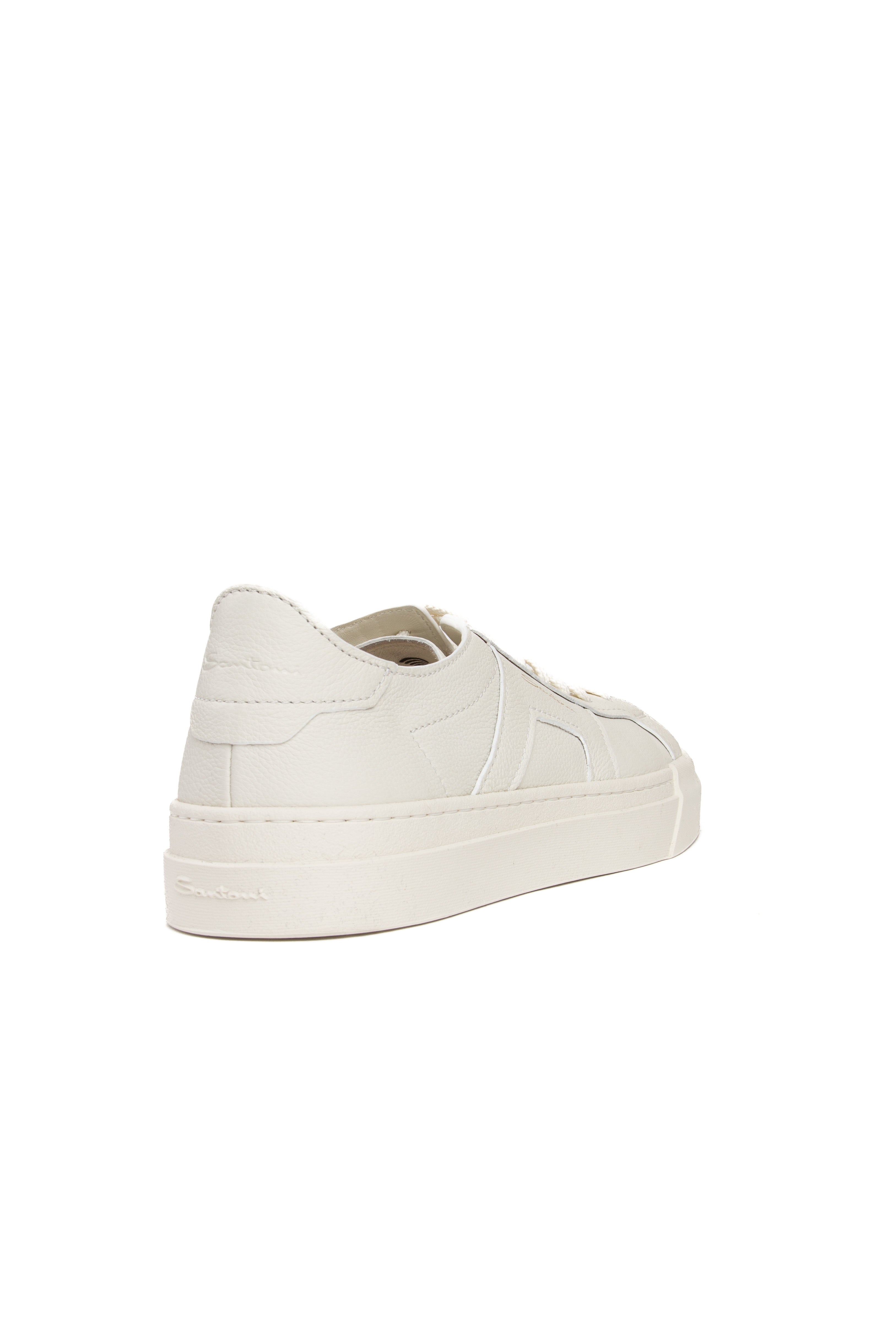 Santoni Sneaker Double Buckle in pelle martellata MBGT21967PNNTSIW/3 I48