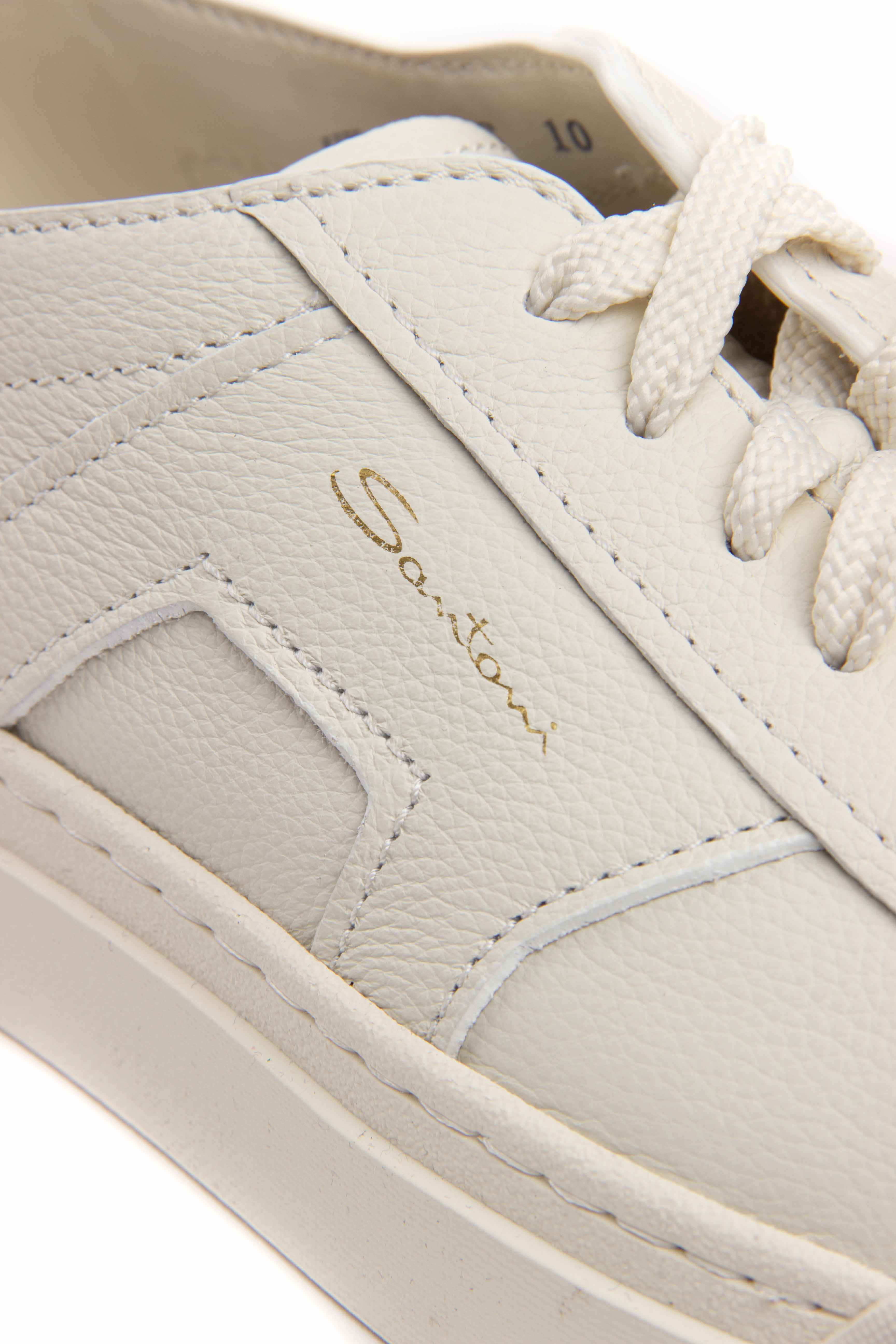 Santoni Sneaker Double Buckle in pelle martellata MBGT21967PNNTSIW/3 I48
