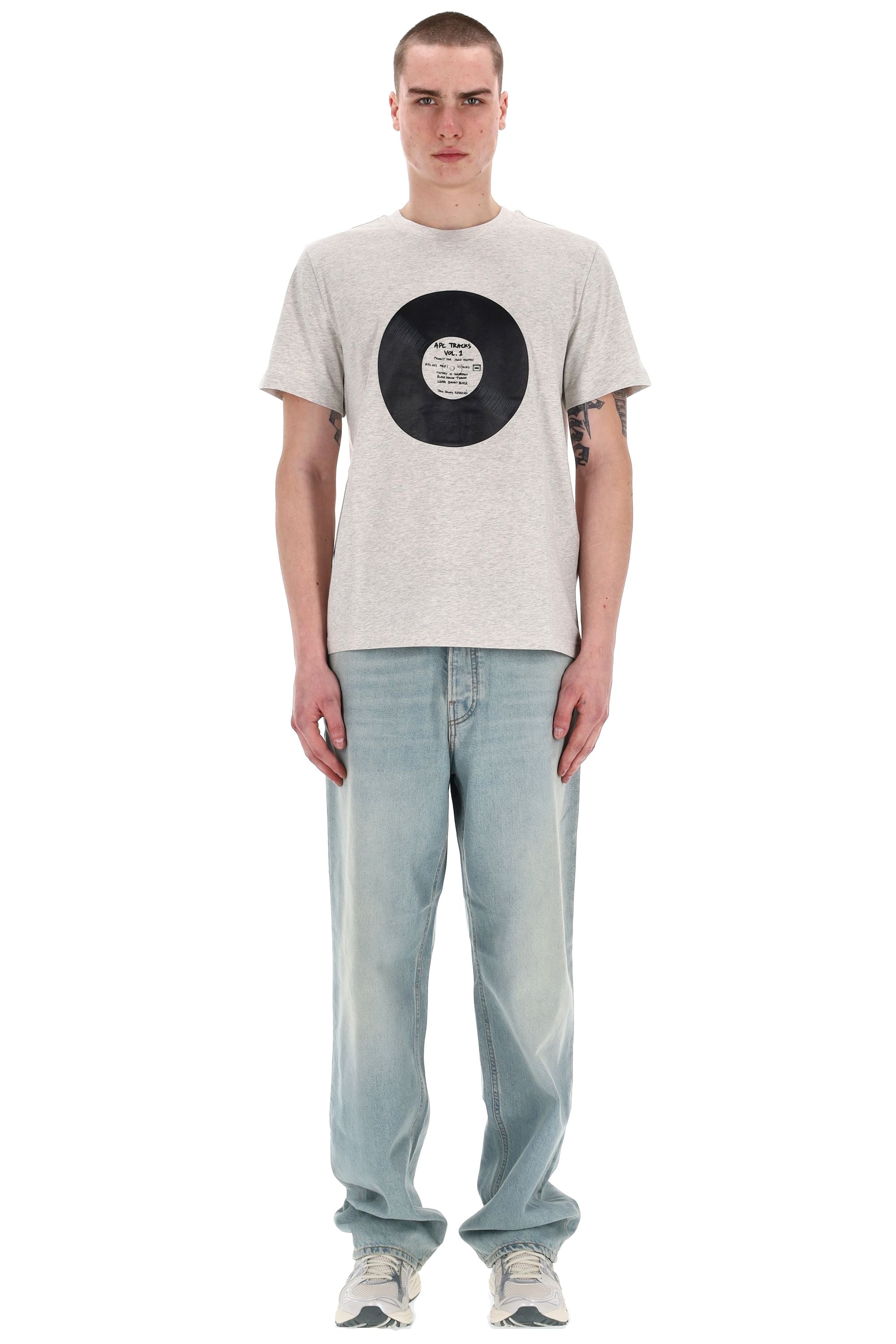 A.P.C. T-shirt in cotone Vinyl COBQX-M26484 PAA
