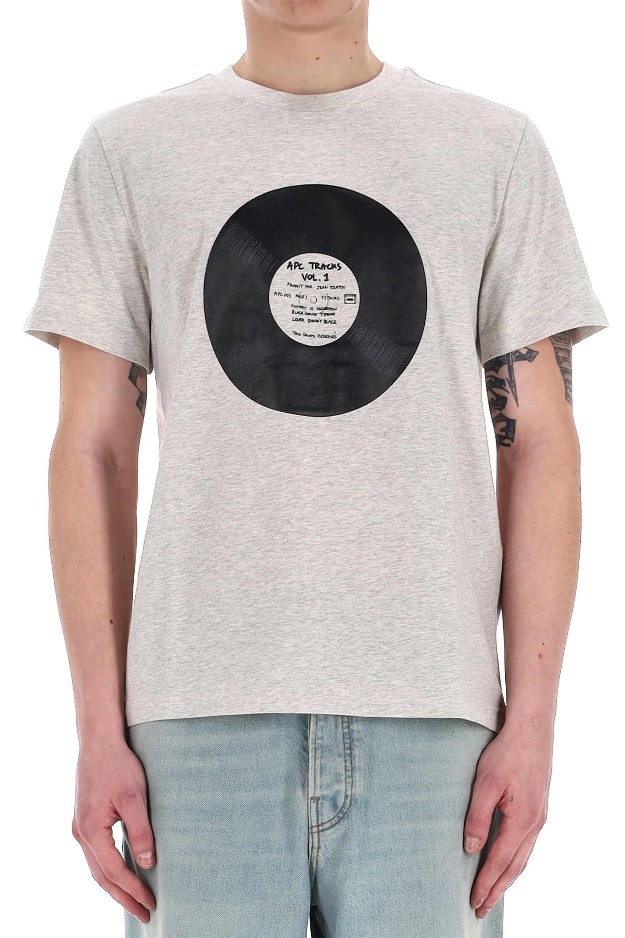 A.P.C. T-shirt in cotone Vinyl COBQX-M26484 PAA