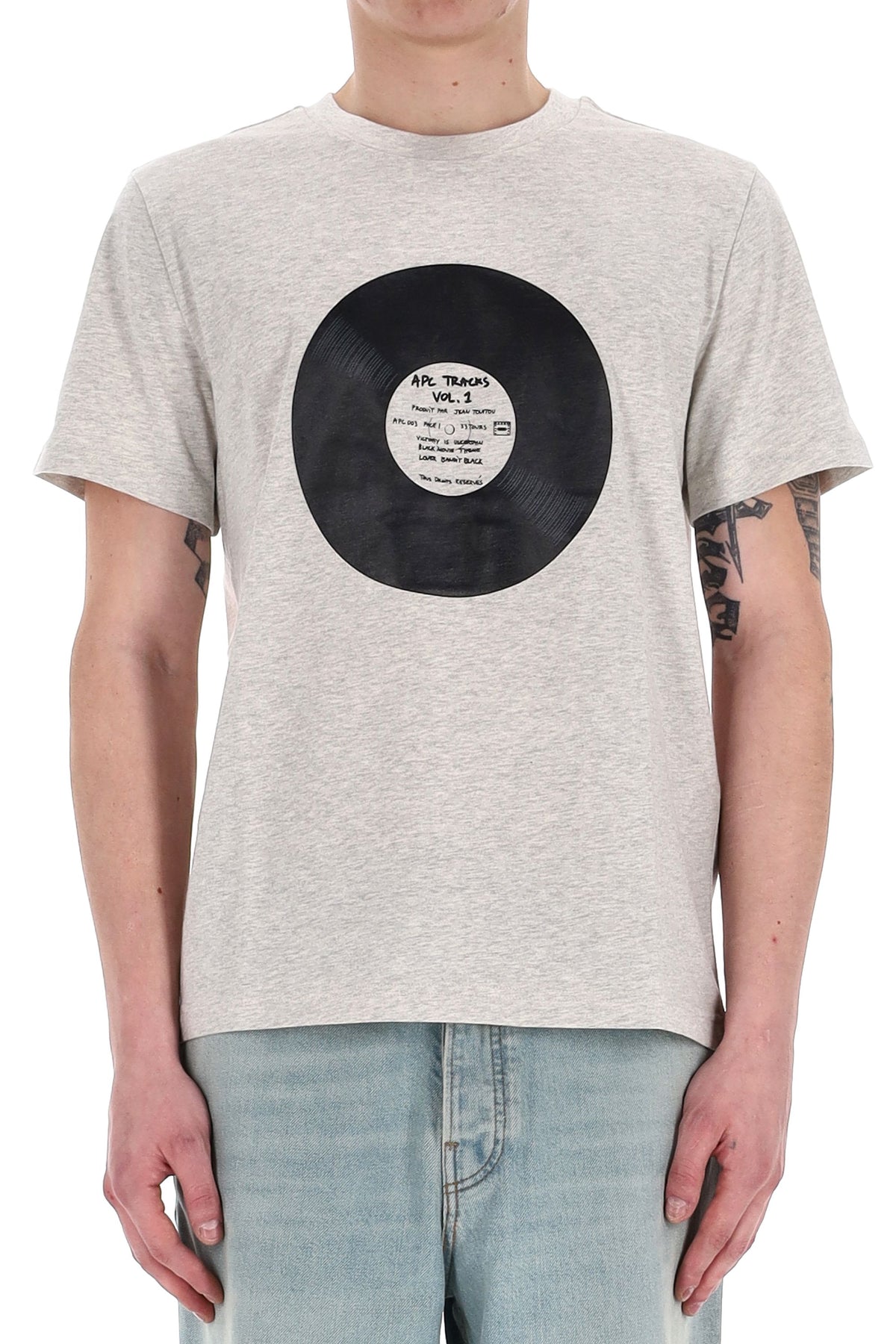 A.P.C. T-shirt in cotone Vinyl COBQX-M26484 PAA