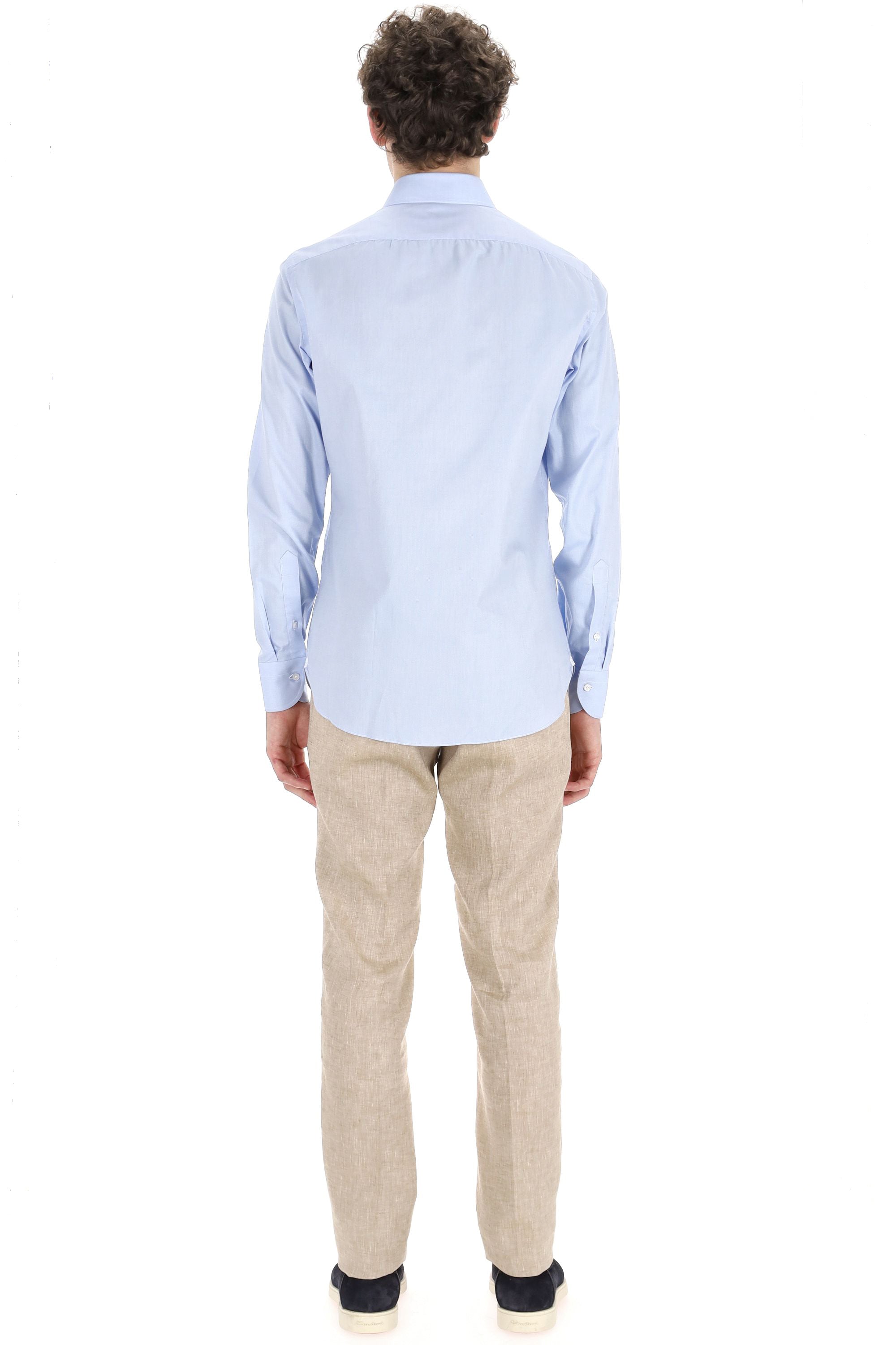 Borriello Camicia sartoriale micro trama in cotone 19004/2 2