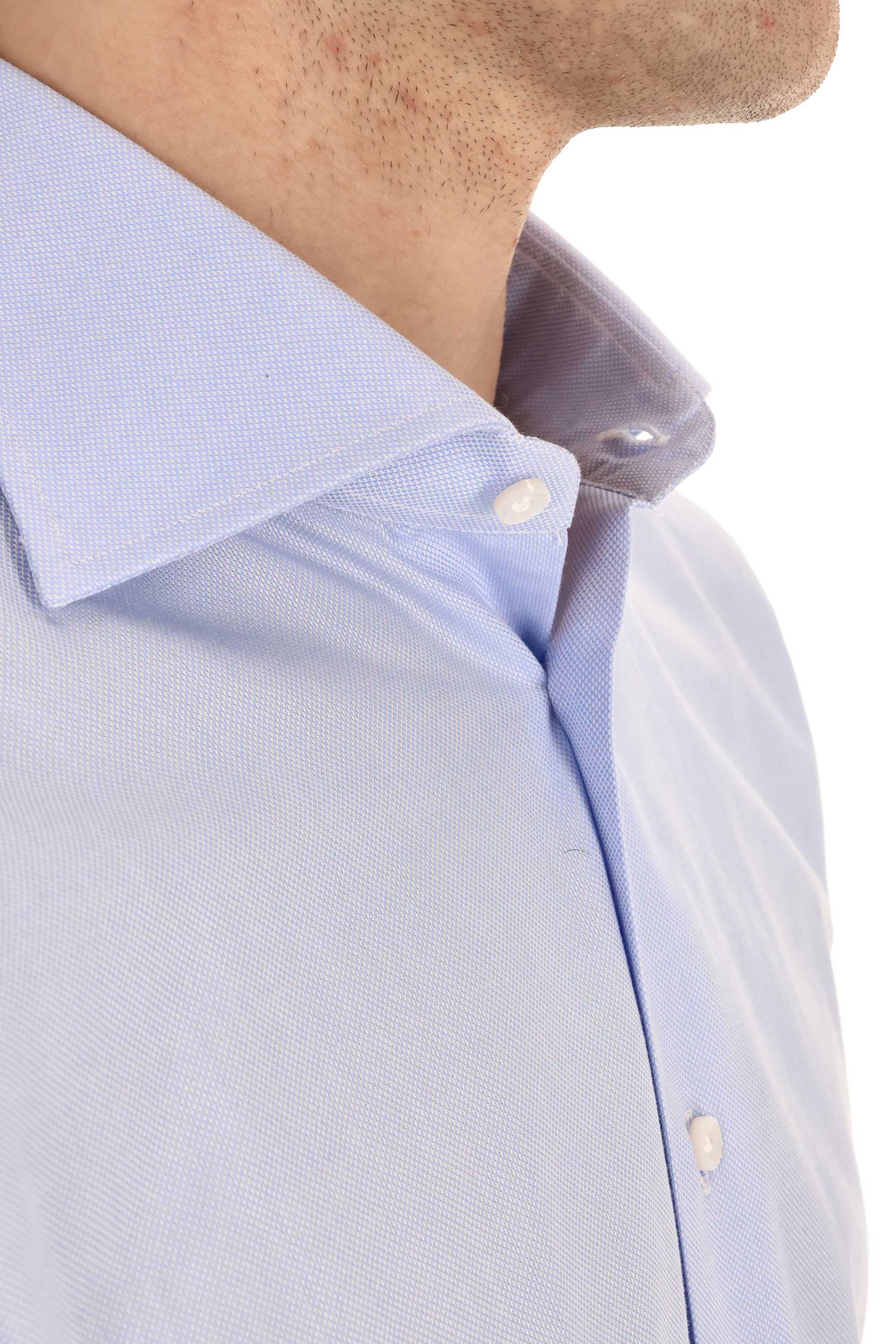 Borriello Camicia sartoriale micro trama in cotone 19004/2 2