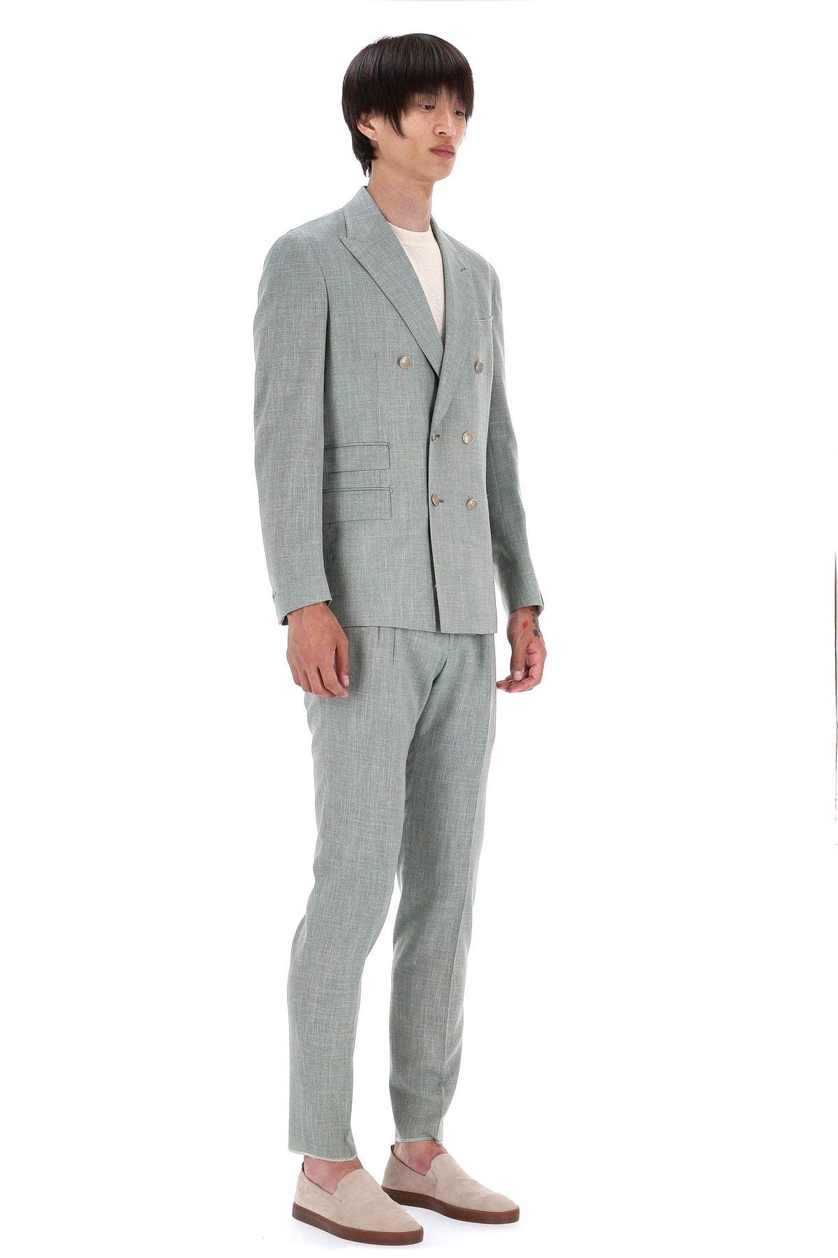 Eleventy Abito sartoriale in lino-lana-seta K75ABUC09 TES0I045 07
