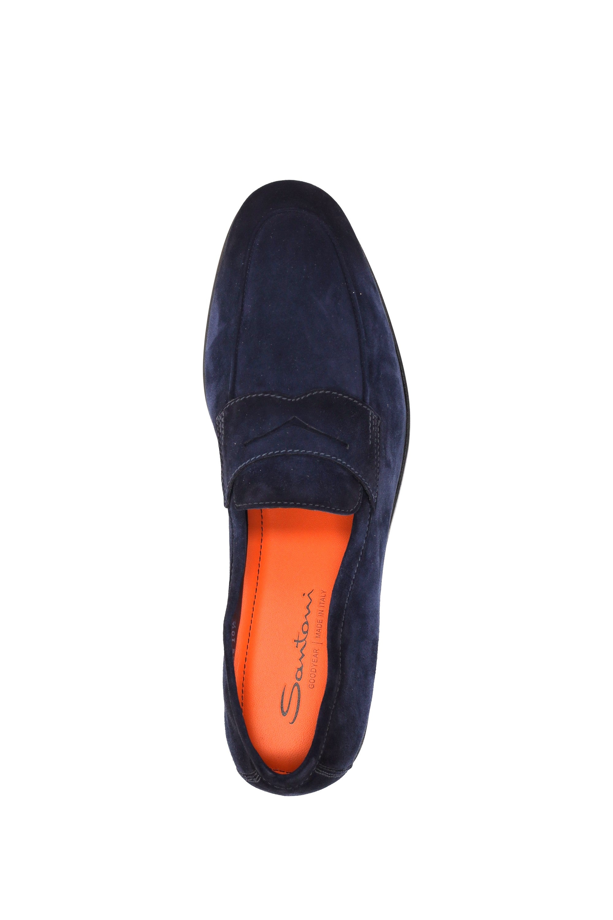 Santoni Mocassino in camoscio lavorazione Goodyear MCNC18837SA4SEAA/2 U60