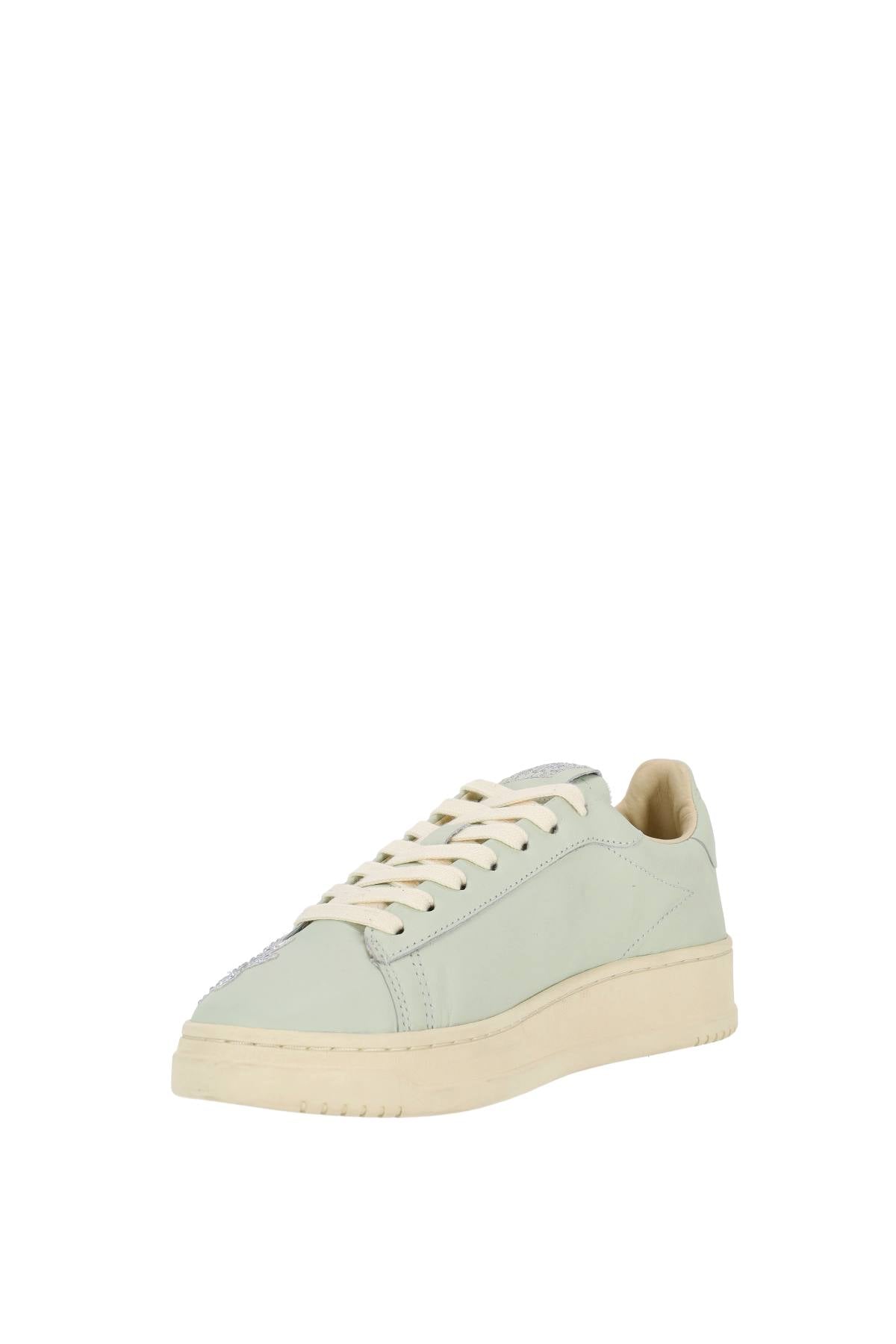 Autry Sneaker donna Dallas in pelle con ricami ADLW PT01 BONEWHT