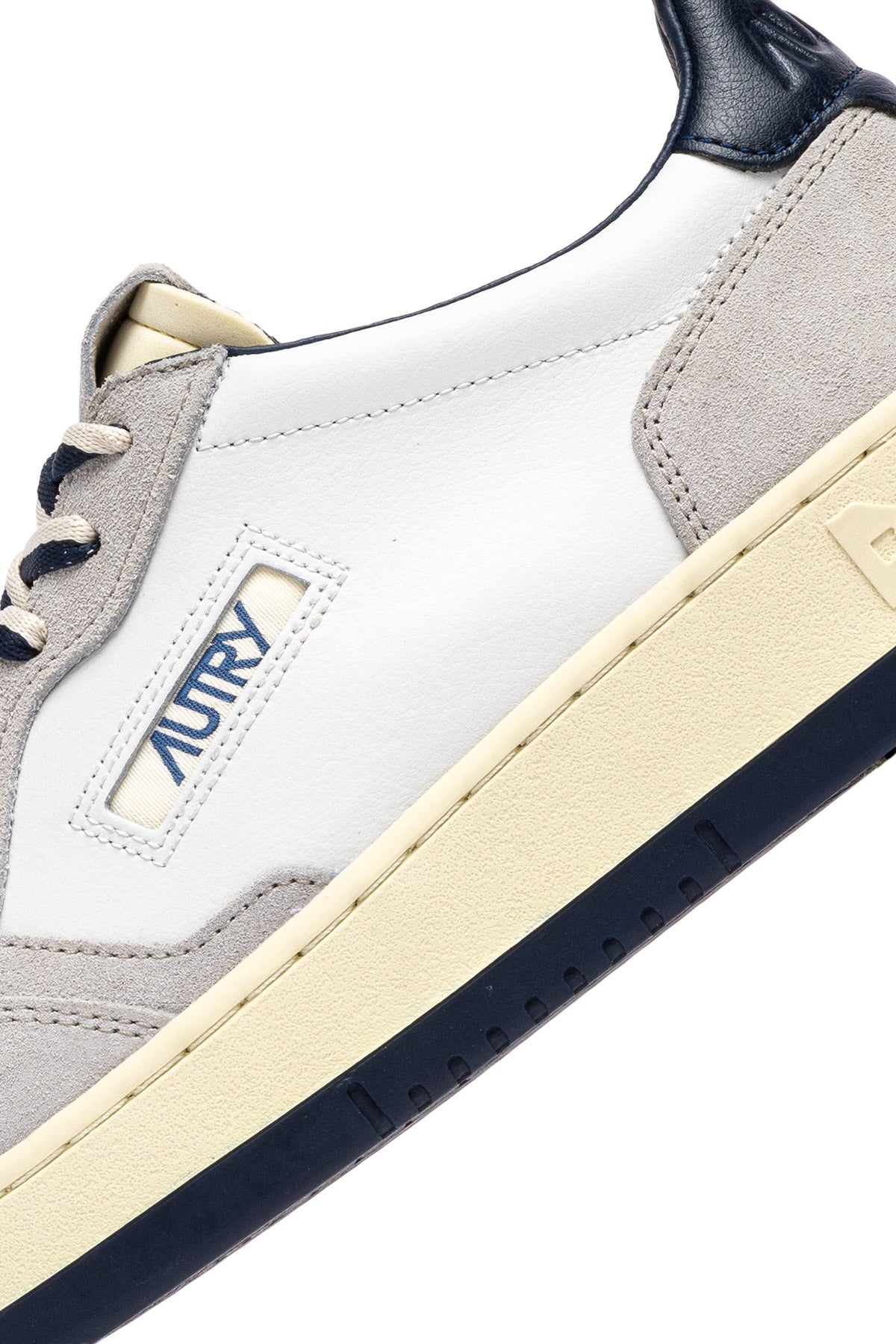 Autry Sneaker Medalist in pelle e camoscio lacci bicolor AULM BW04 WHT/VAPOR