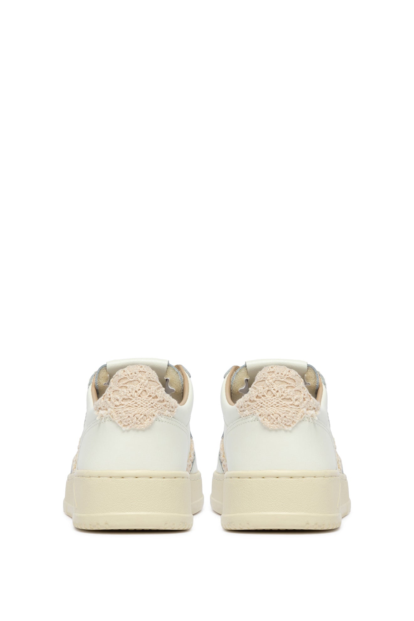Autry Sneaker donna Medalist in pelle con dettagli macrame AULW MJ01 MRSH/ECRU