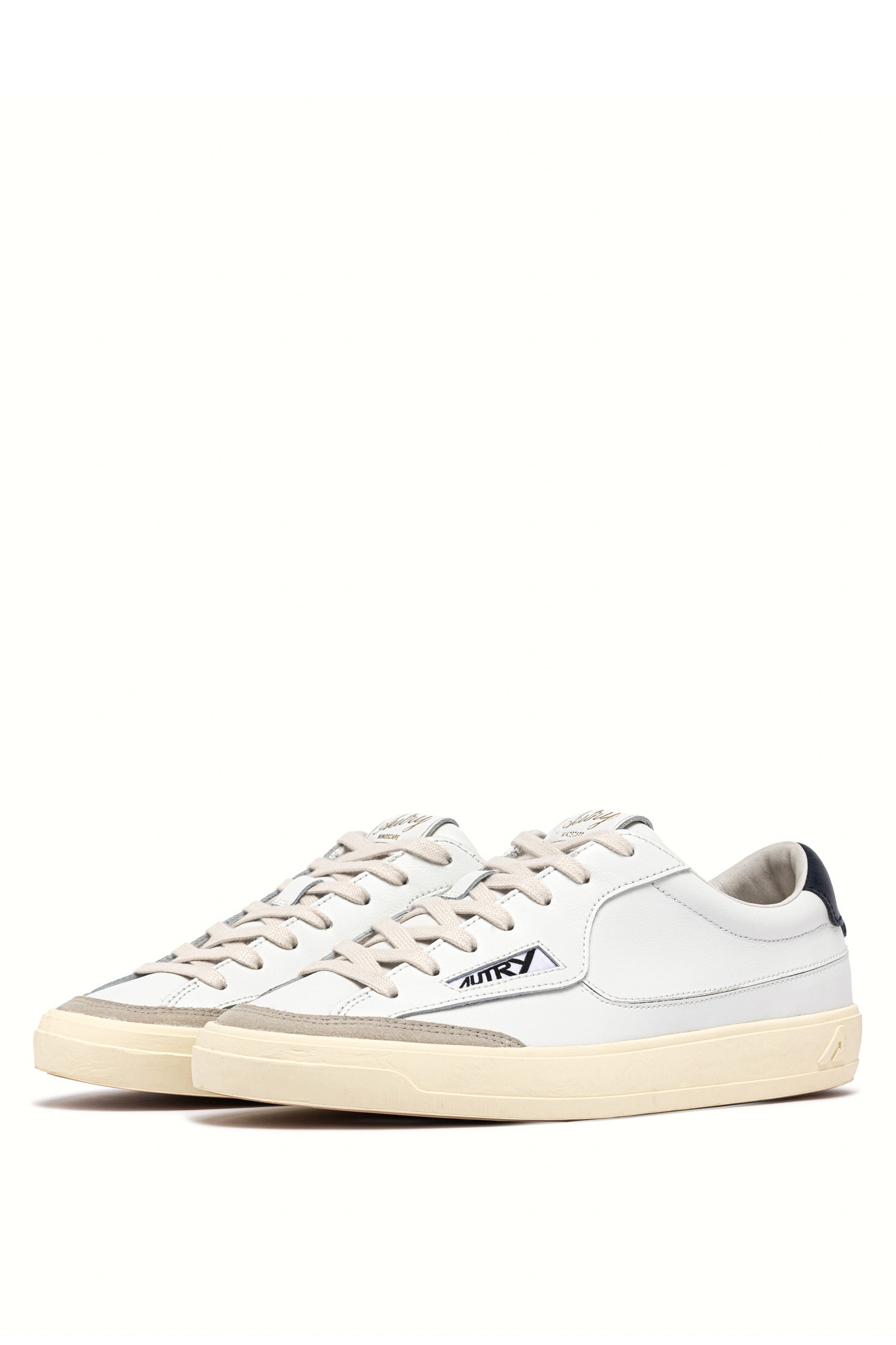 Autry Sneaker Windscape in pelle con talloncino blu SCLM UK05 WHT/SPACE