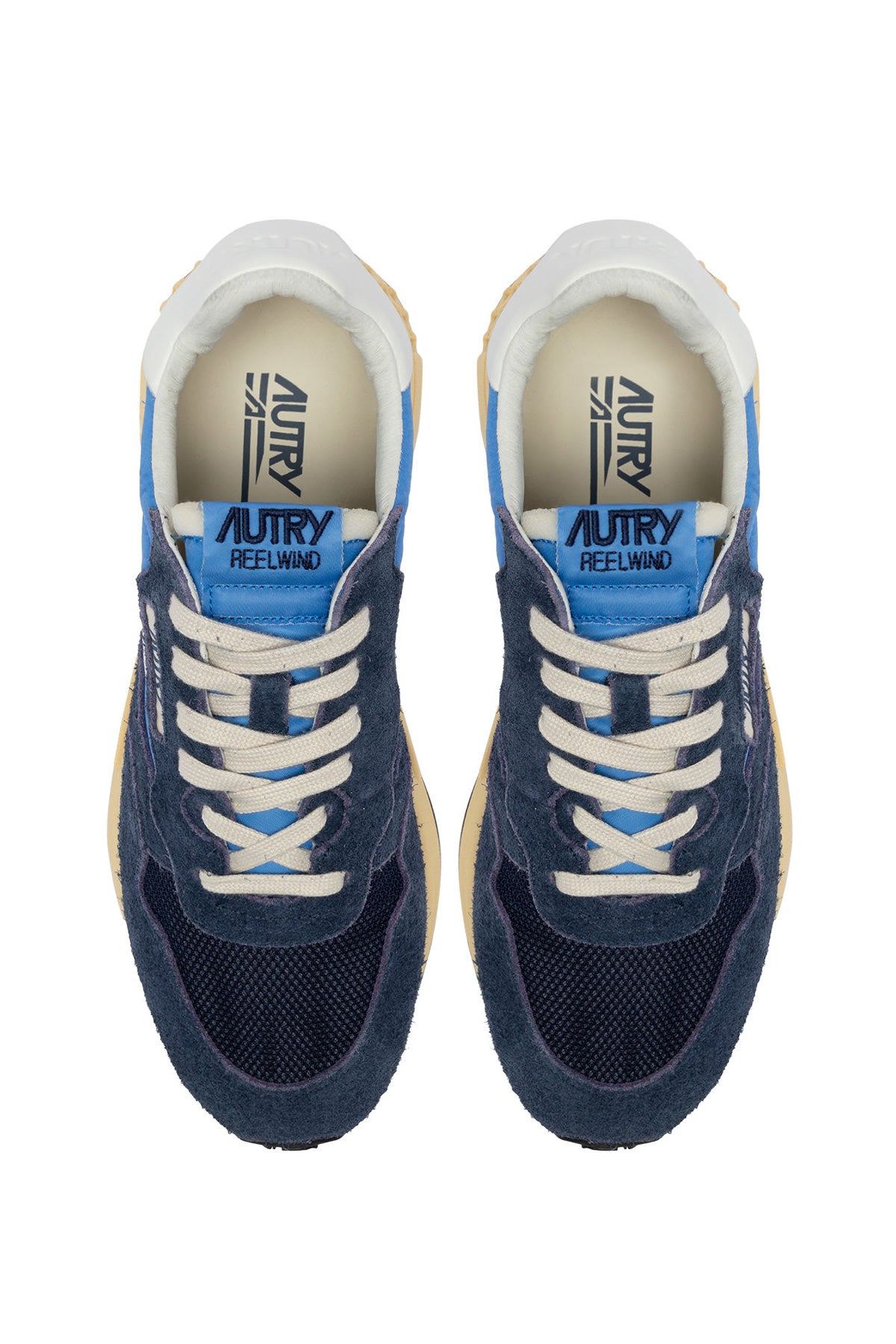 Autry Sneaker Reelwind in camoscio bicolor e mesh WWLM 3T03 DBLUE/BLUET
