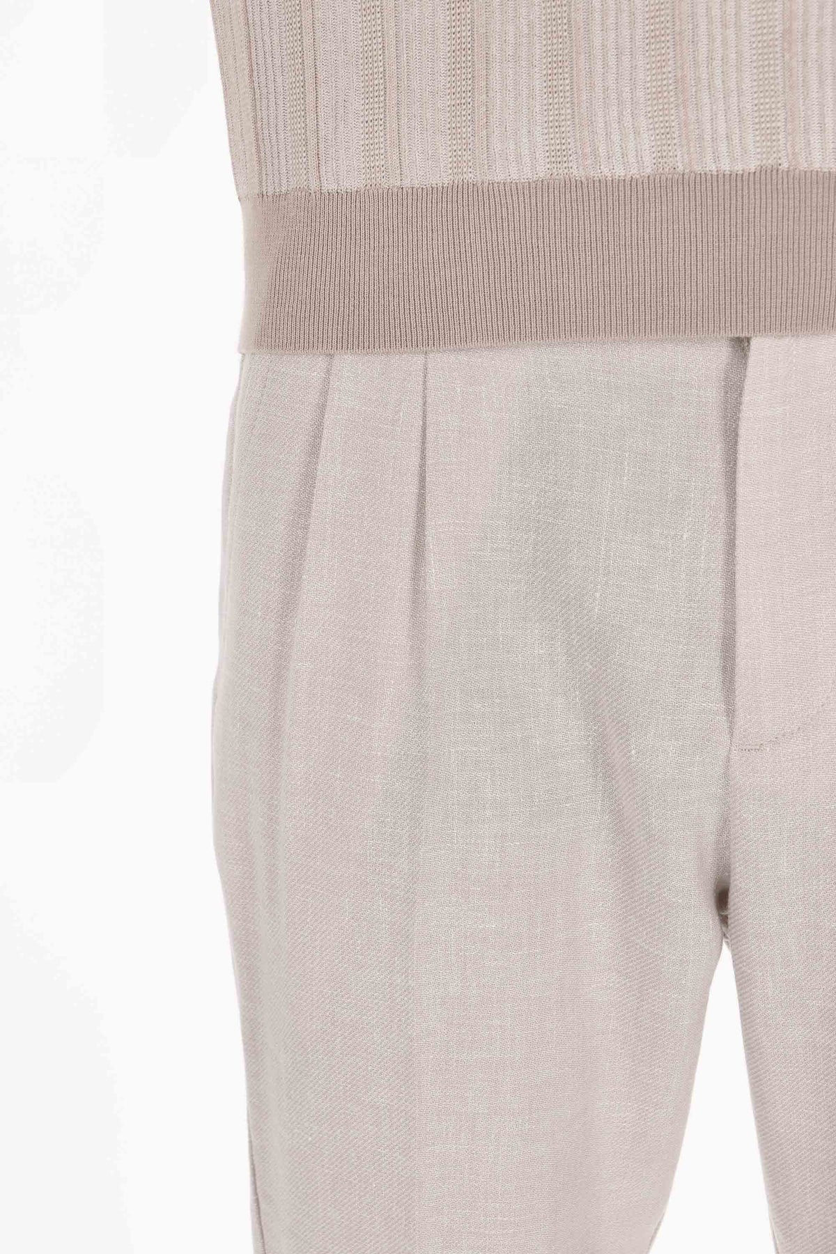Eleventy Abito in lino-lana-seta tessuto Zegna Cross-ply M75ABUC10 TES0K024 02N