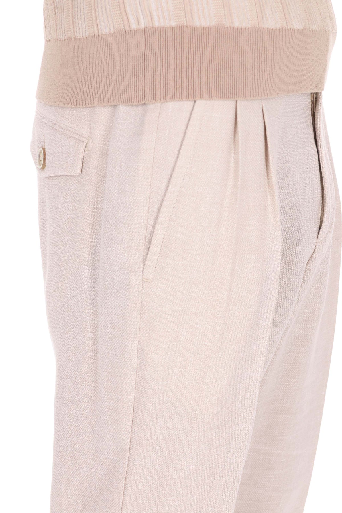 Eleventy Abito in lino-lana-seta tessuto Zegna Cross-ply M75ABUC10 TES0K024 02N