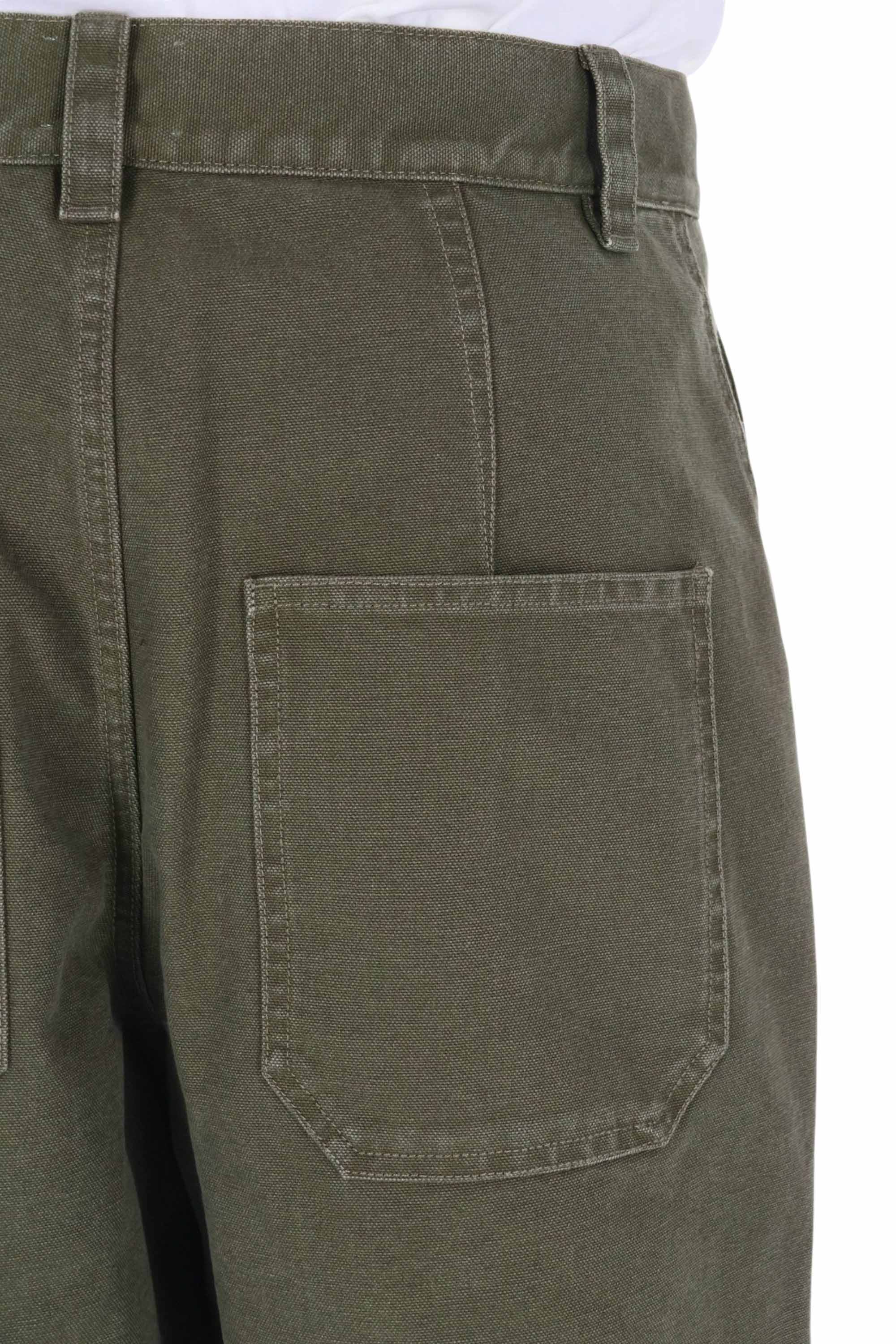 Isabel Marant Bermuda Akyle in canvas di cotone workwear SH0277HA-D1E01H 67KI