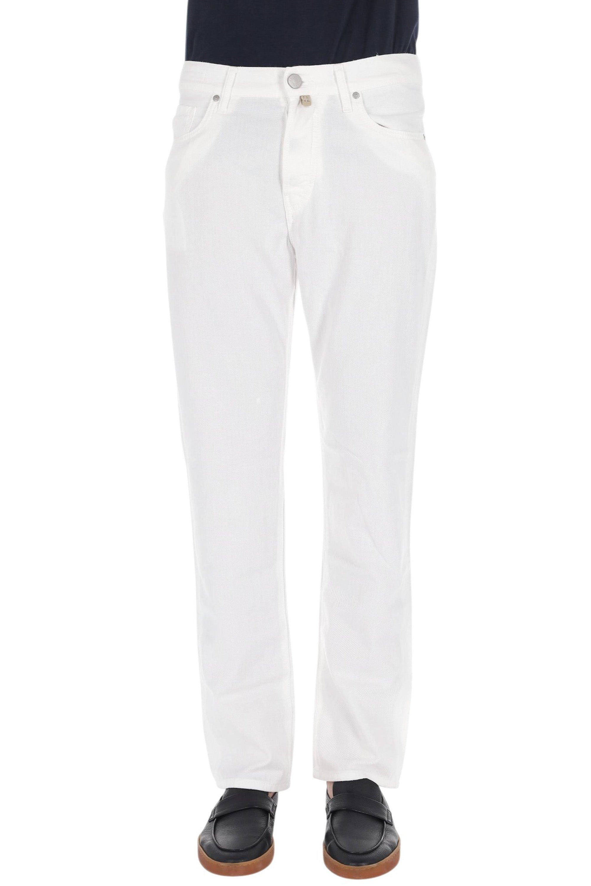 Jacob Cohen Jeans in puro cotone etichetta pelle Edo fit QE031-036-T864A A00