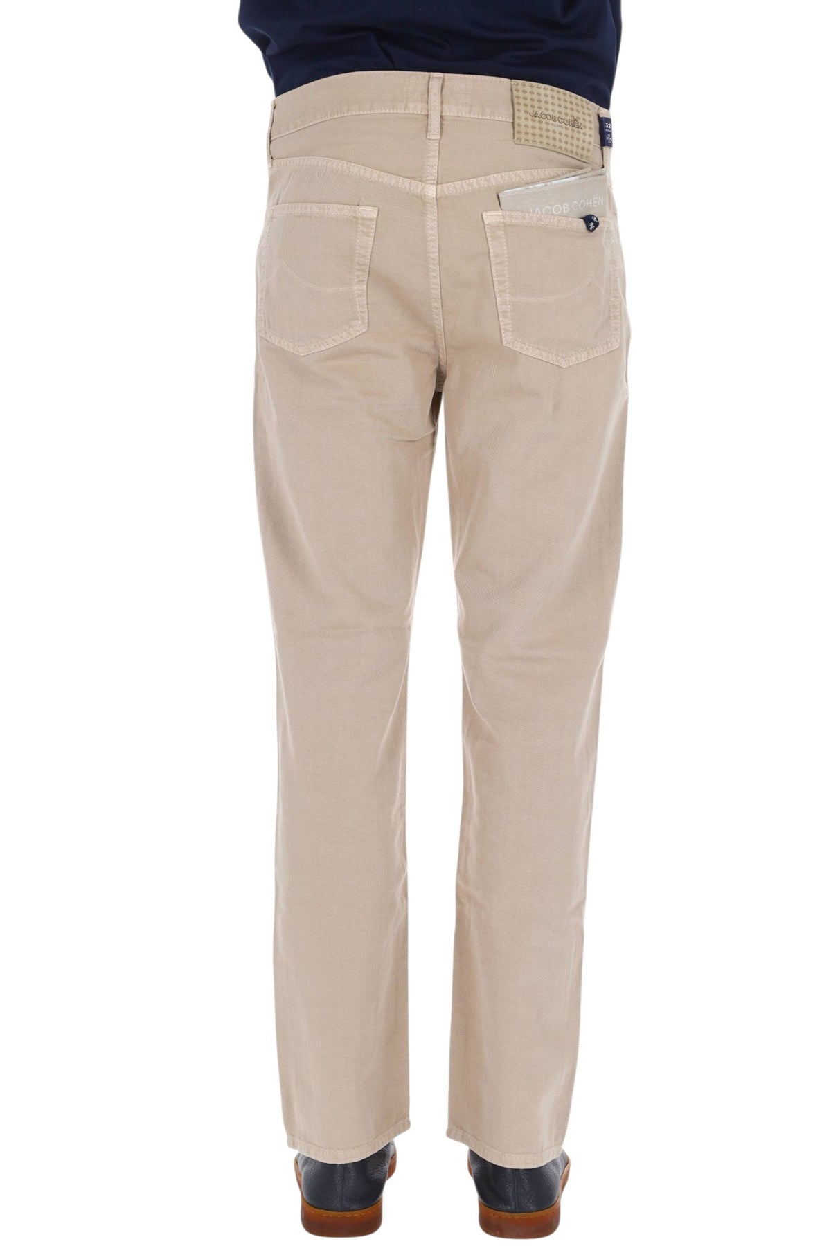 Jacob Cohen Jeans in puro cotone etichetta pelle Edo fit QE031-036-T864A/2 C99