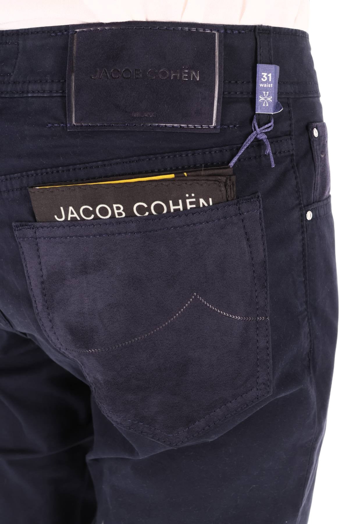 Jacob Cohen 5 tasche color in cotone special con dettagli in alcantara Bard fit QM004-036-S2544 BARD Y99