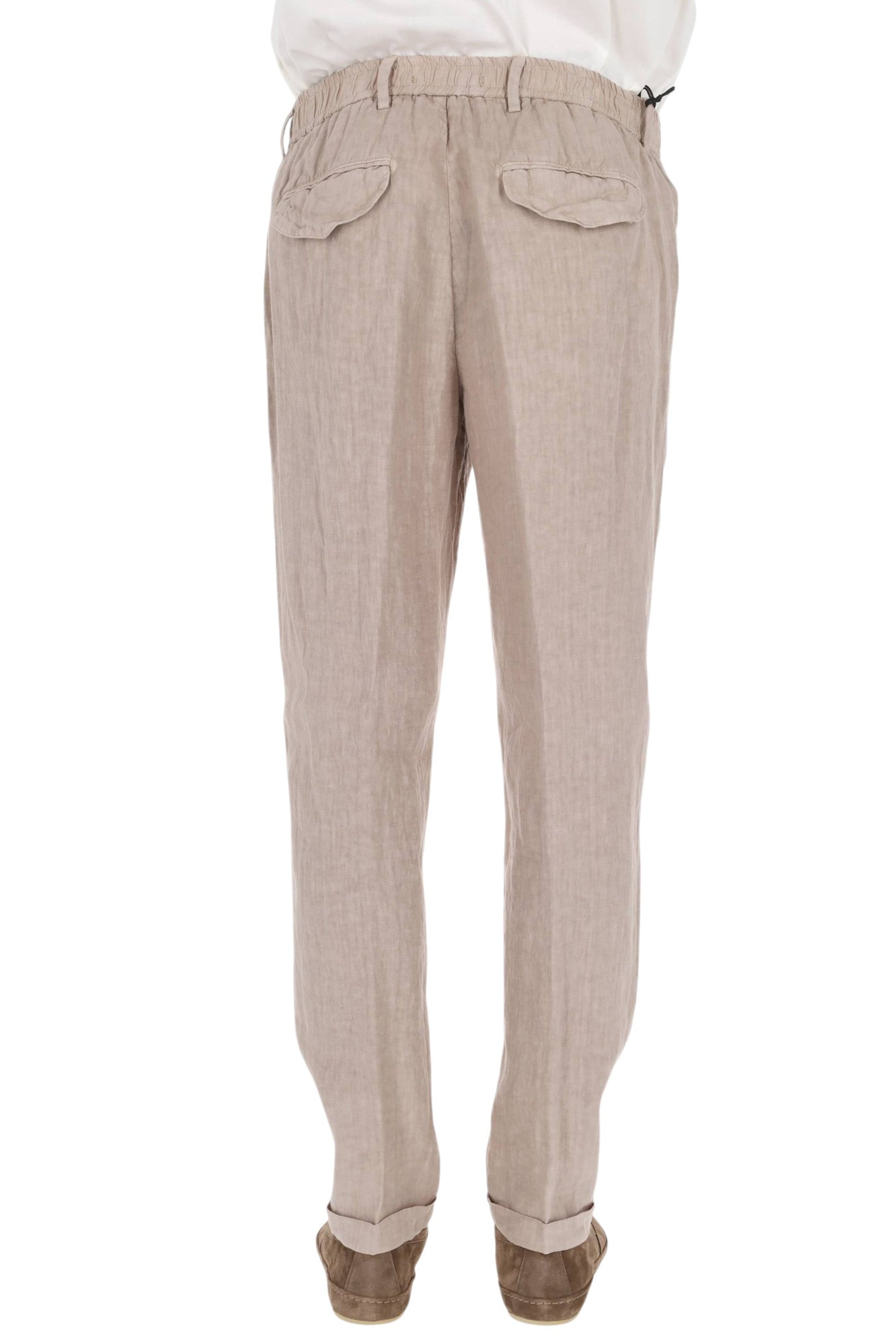 Myths Pantalone Ares in puro lino con vita elasticata 26M26L 72-3 02