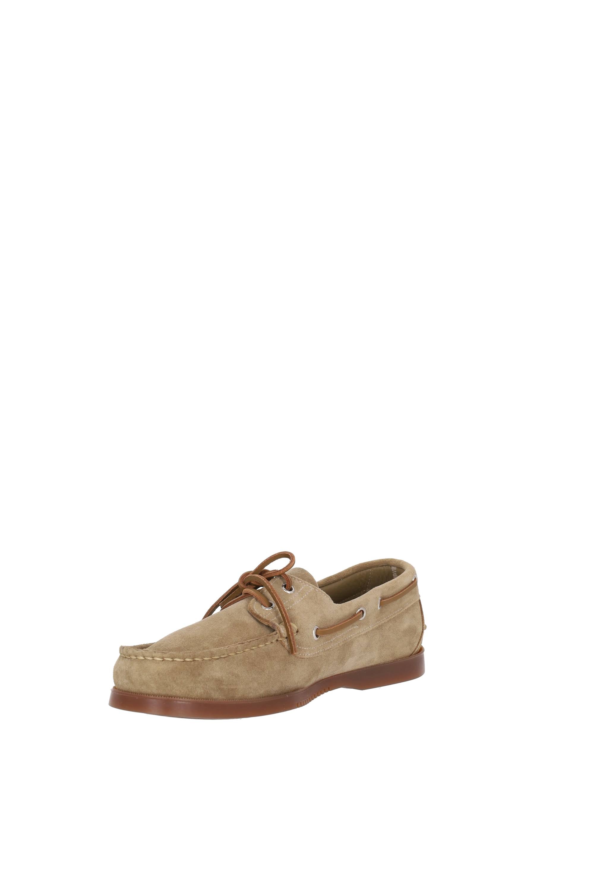 Paraboot Mocassino da barca in camoscio modello Barth 780547 MIEL-VEL SAND