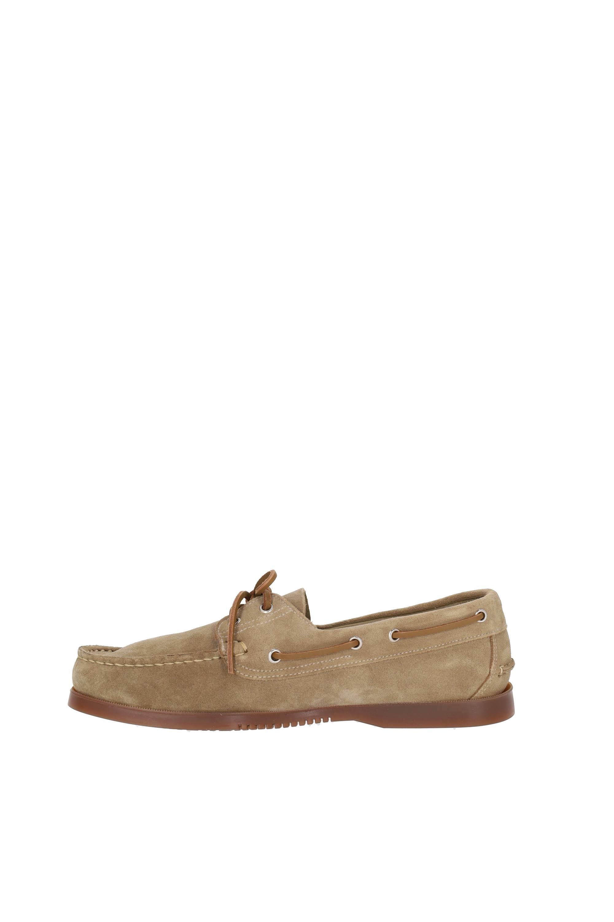 Paraboot Mocassino da barca in camoscio modello Barth 780547 MIEL-VEL SAND