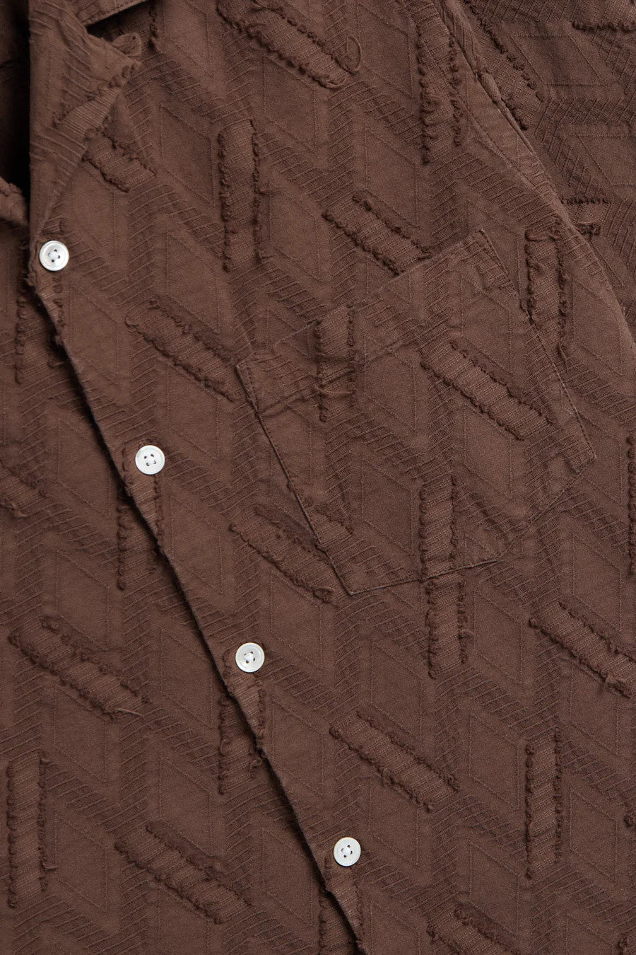 Portuguese Flannel Camicia Ike in cotone collo bowling 058 MLTC