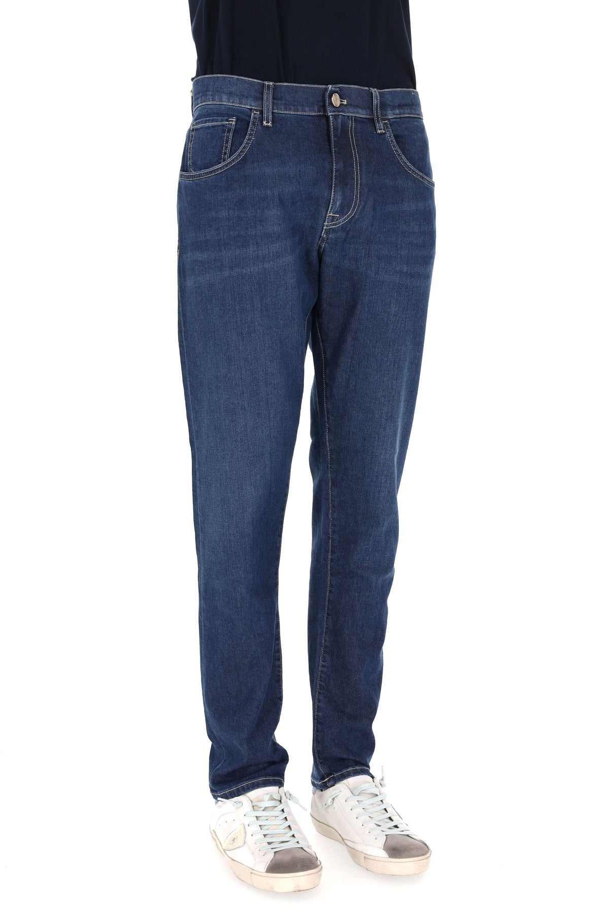PT Denim Jeans in cotone-modal-seta mod. Breakbeat lavaggio scuro C5-QP05Z0 CP6120 MM00