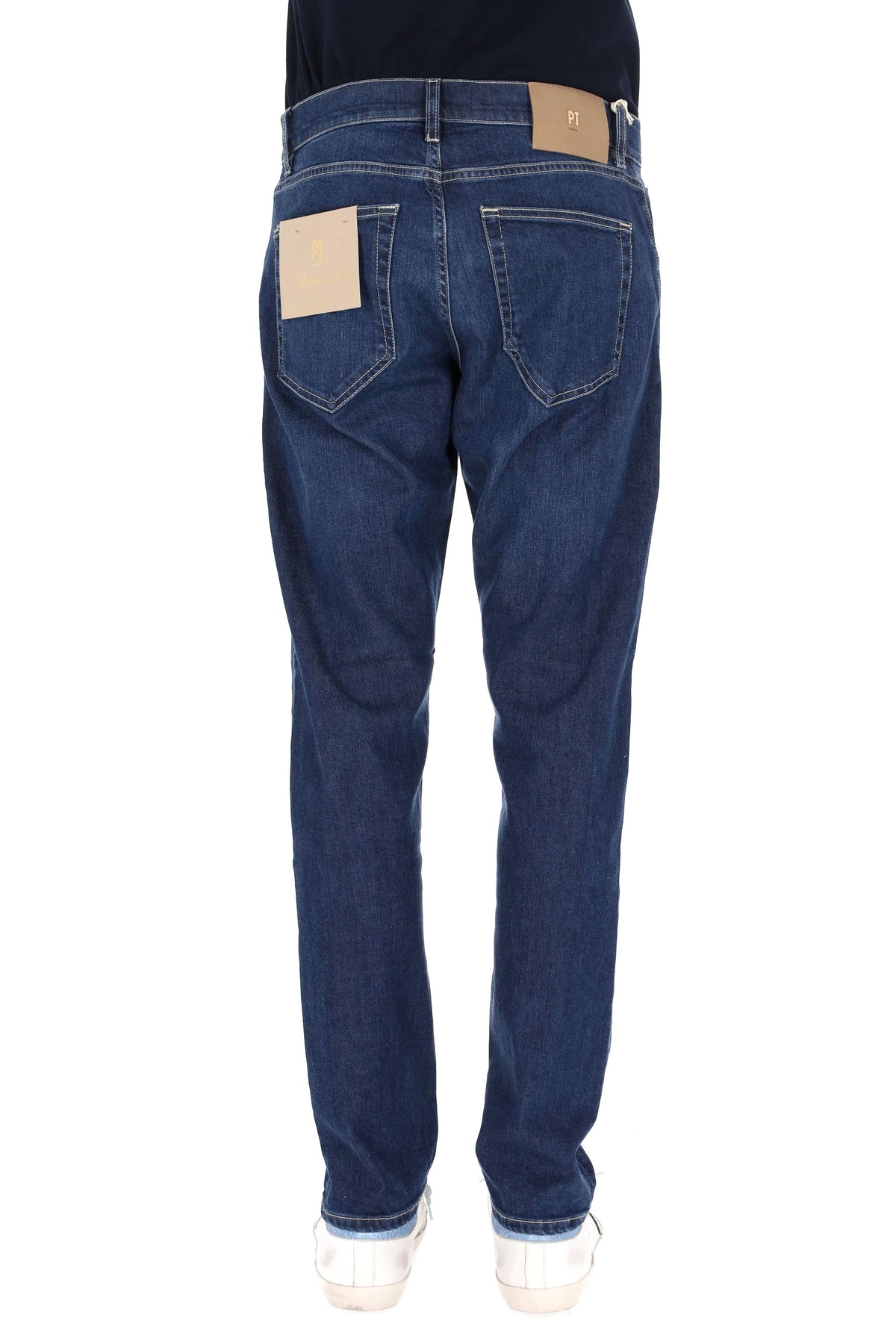 PT Denim Jeans in cotone-modal-seta mod. Breakbeat lavaggio scuro C5-QP05Z0 CP6120 MM00