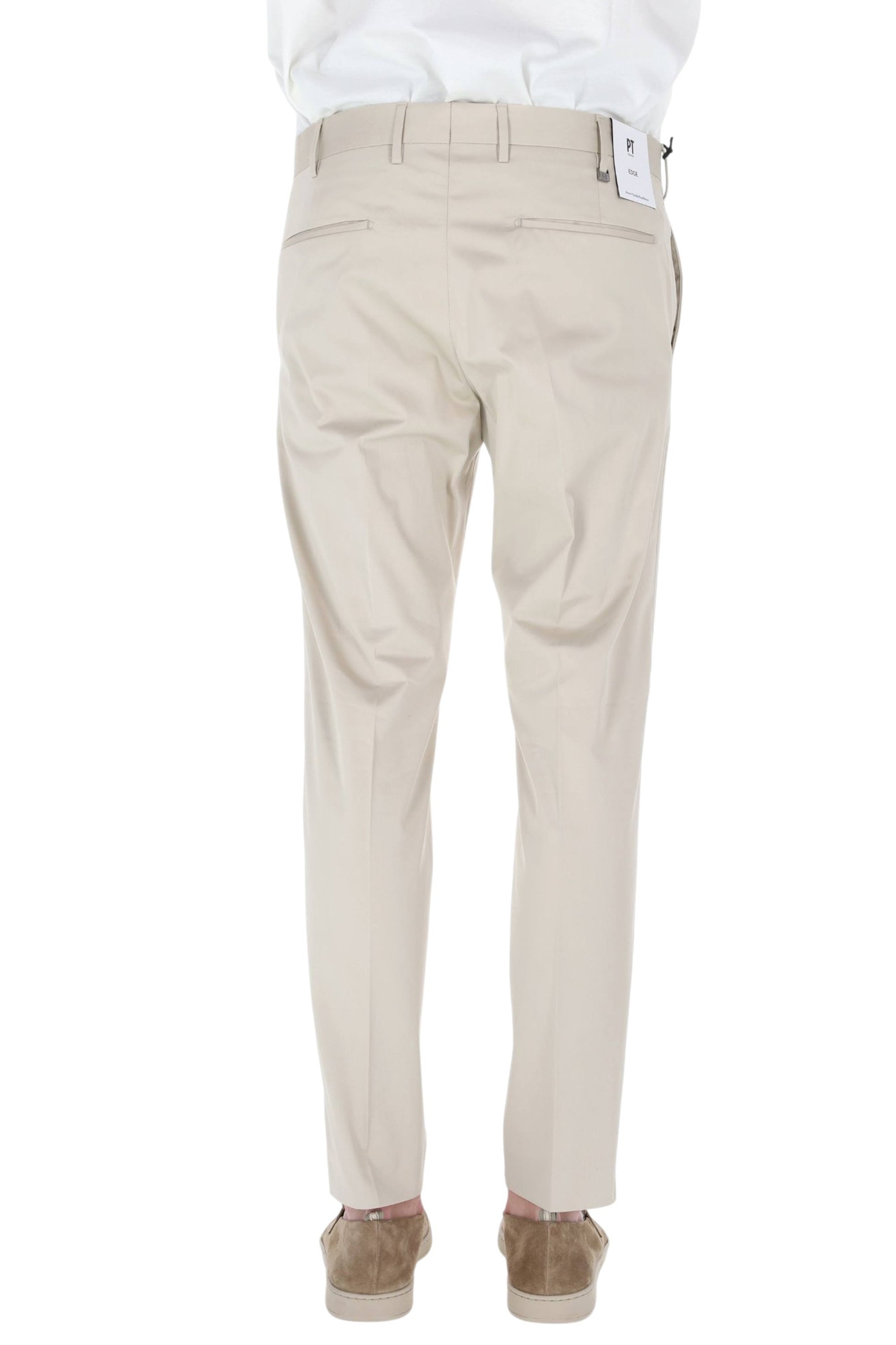 PT Torino Pantalone in cotone luxury stretch satin Dieci fit COASX0Z00FWD NU68 0040