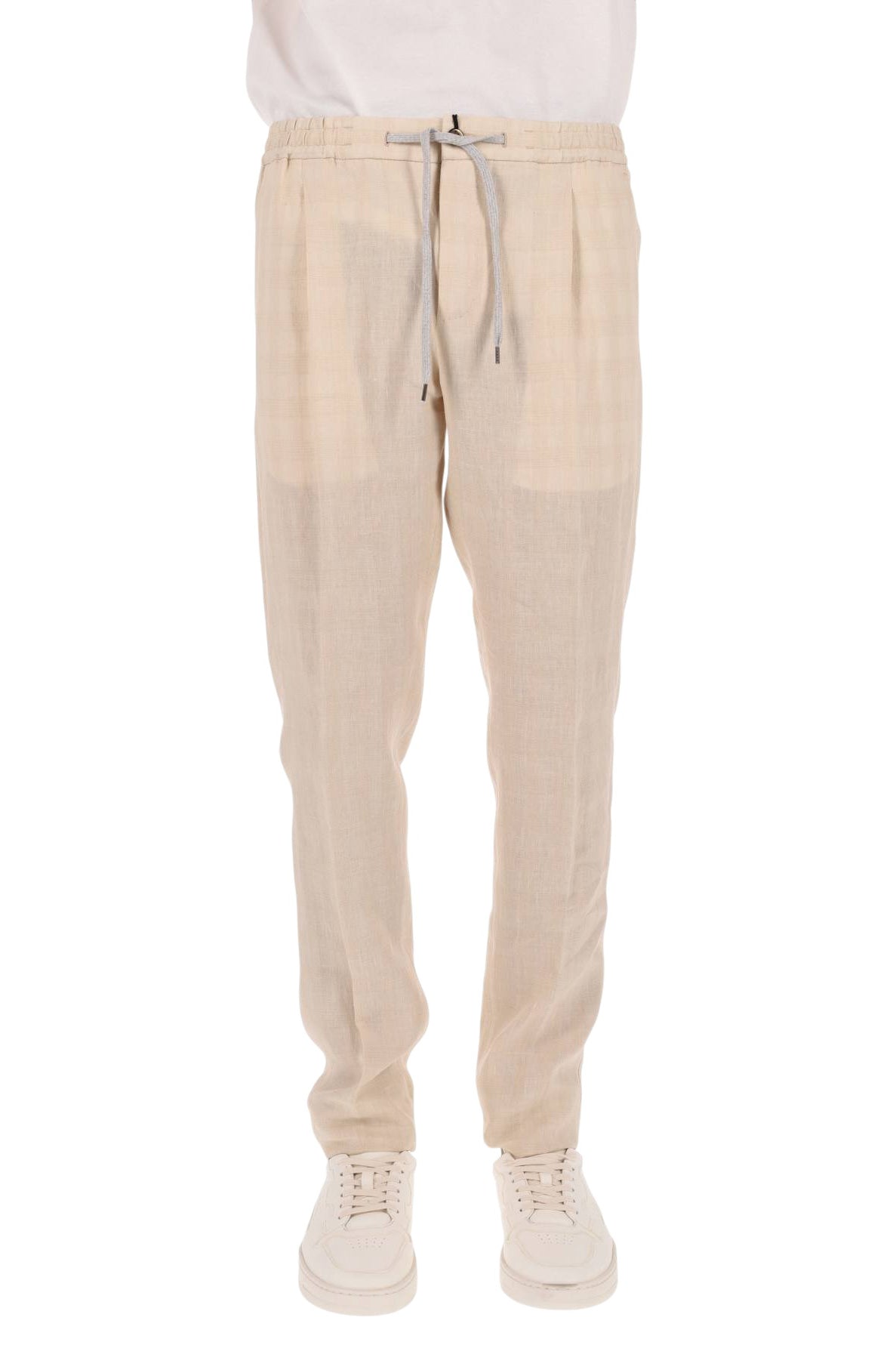 PT Torino Pantalone in lino-seta fancy Slim fit jogger COTSCNZA0CL1 BB68 0030