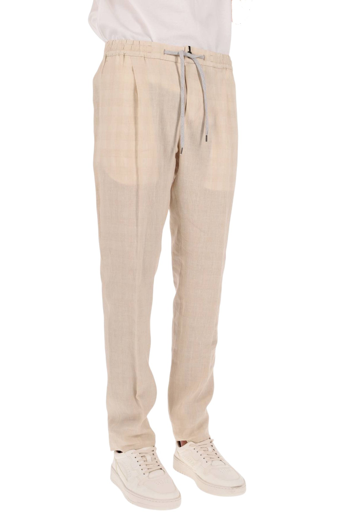 PT Torino Pantalone in lino-seta fancy Slim fit jogger COTSCNZA0CL1 BB68 0030