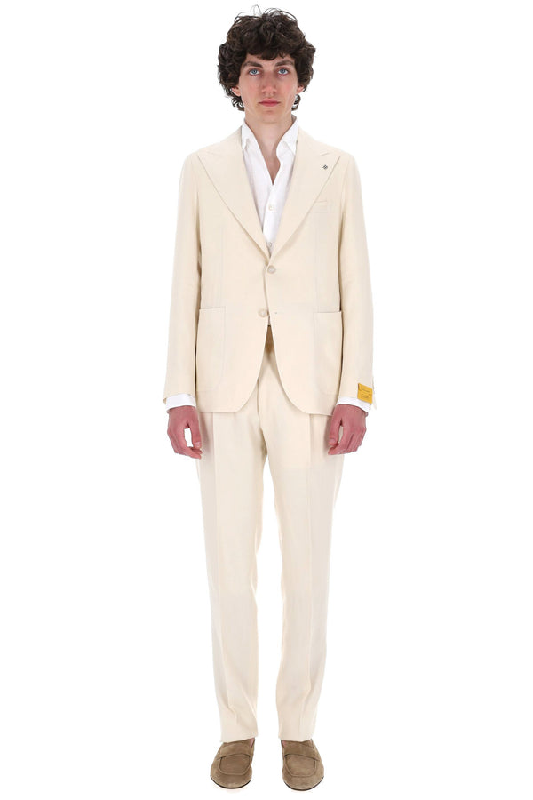 Robe en lin pur ligne Pino Lerario