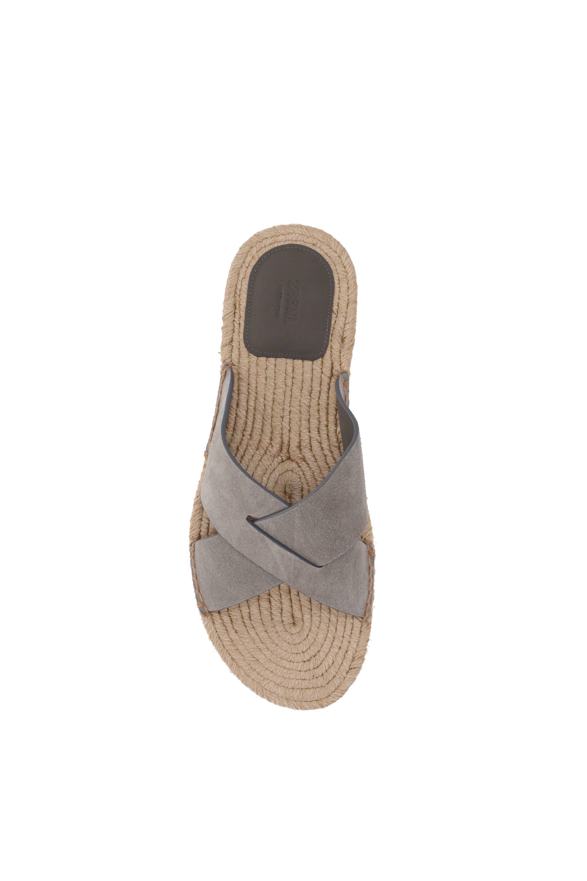 Zegna Sandalo in pelle scamosciata LHCSR-A5964Z/2 ARL