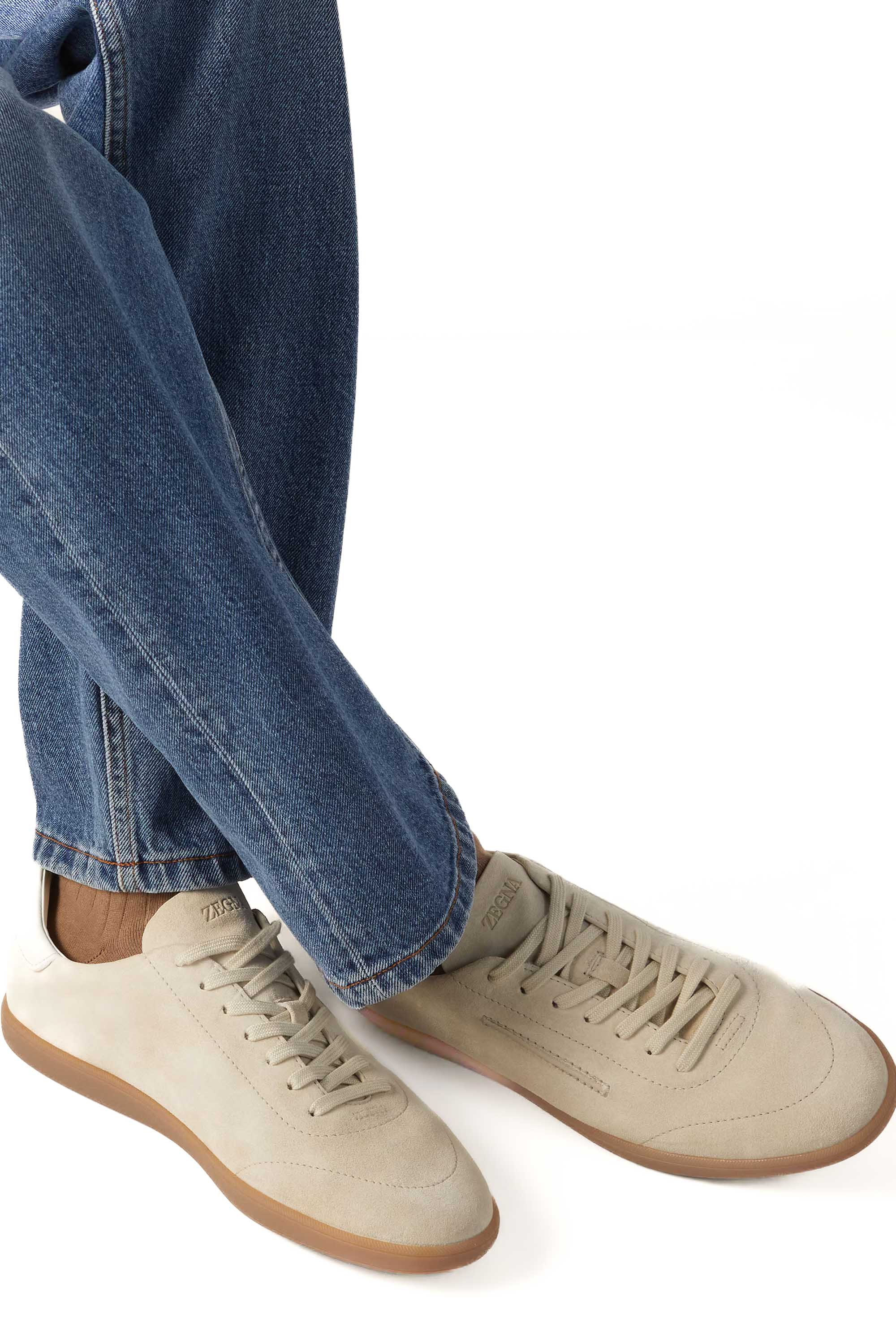 Zegna Sneaker modello 232 in camoscio LHSOY-S8218Z/2 PAN