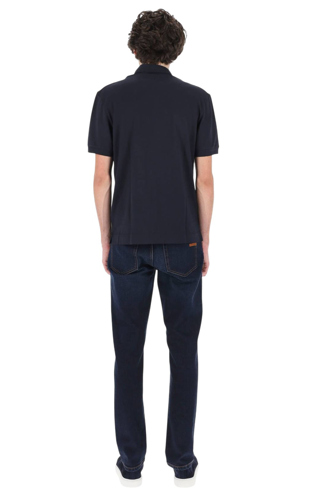 Zegna Polo in cotone-seta UH341A3 H786 B09