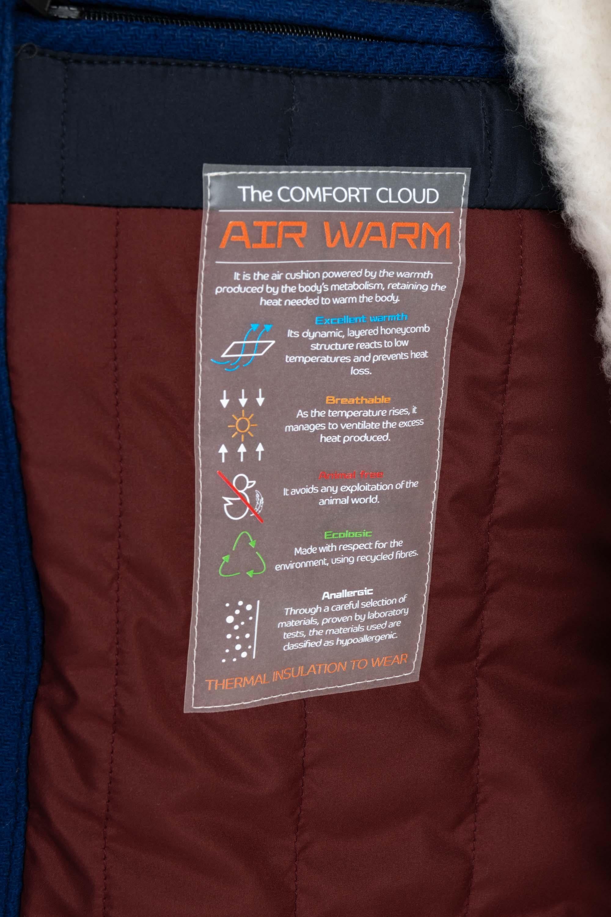 Camplin Peacoat in lana con imbottitura Air-Warm PEACOAT ISLAND/5 S RB