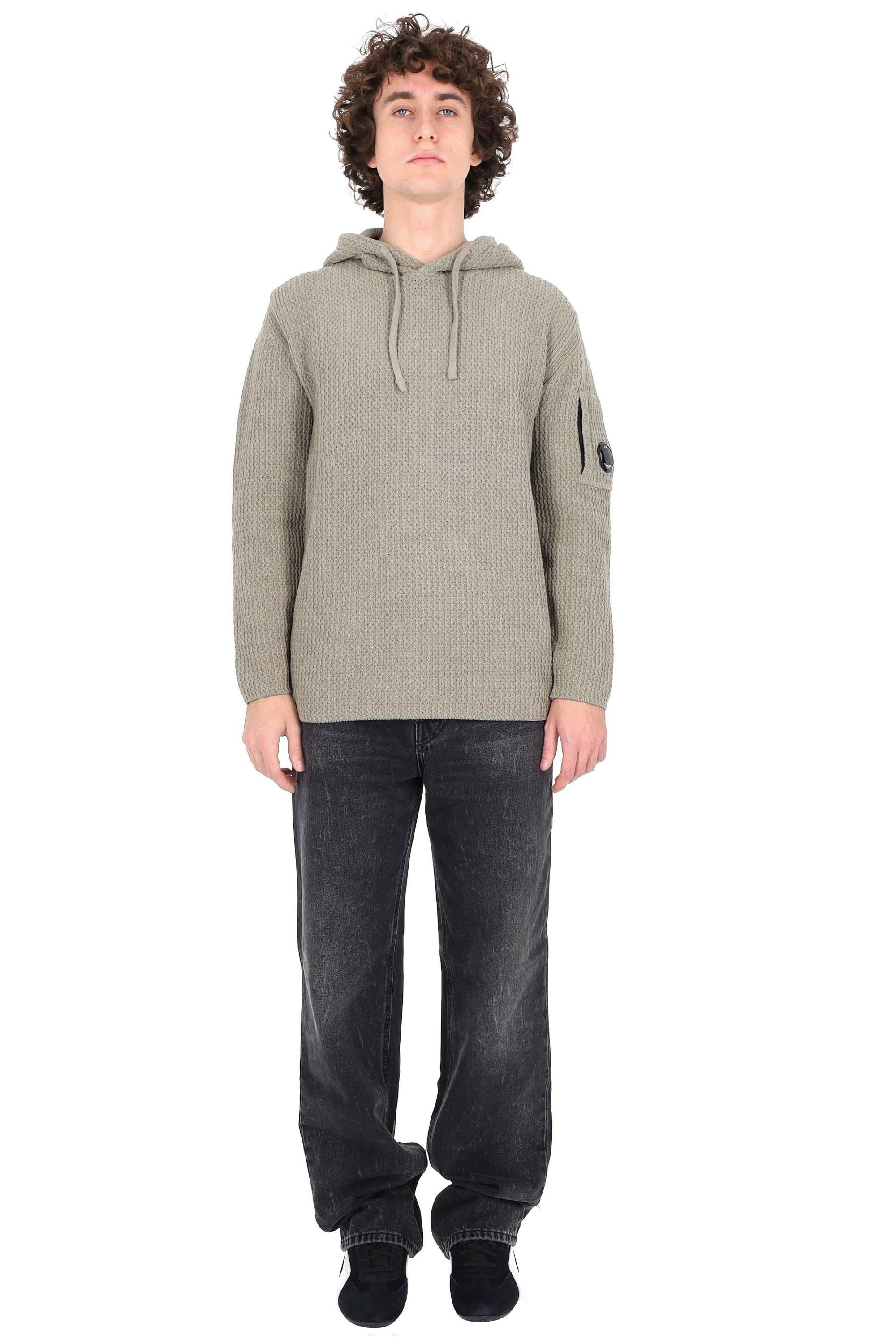 CP Company Maglia-felpa con cappuccio in ciniglia 19CMKN018A-005558G 356