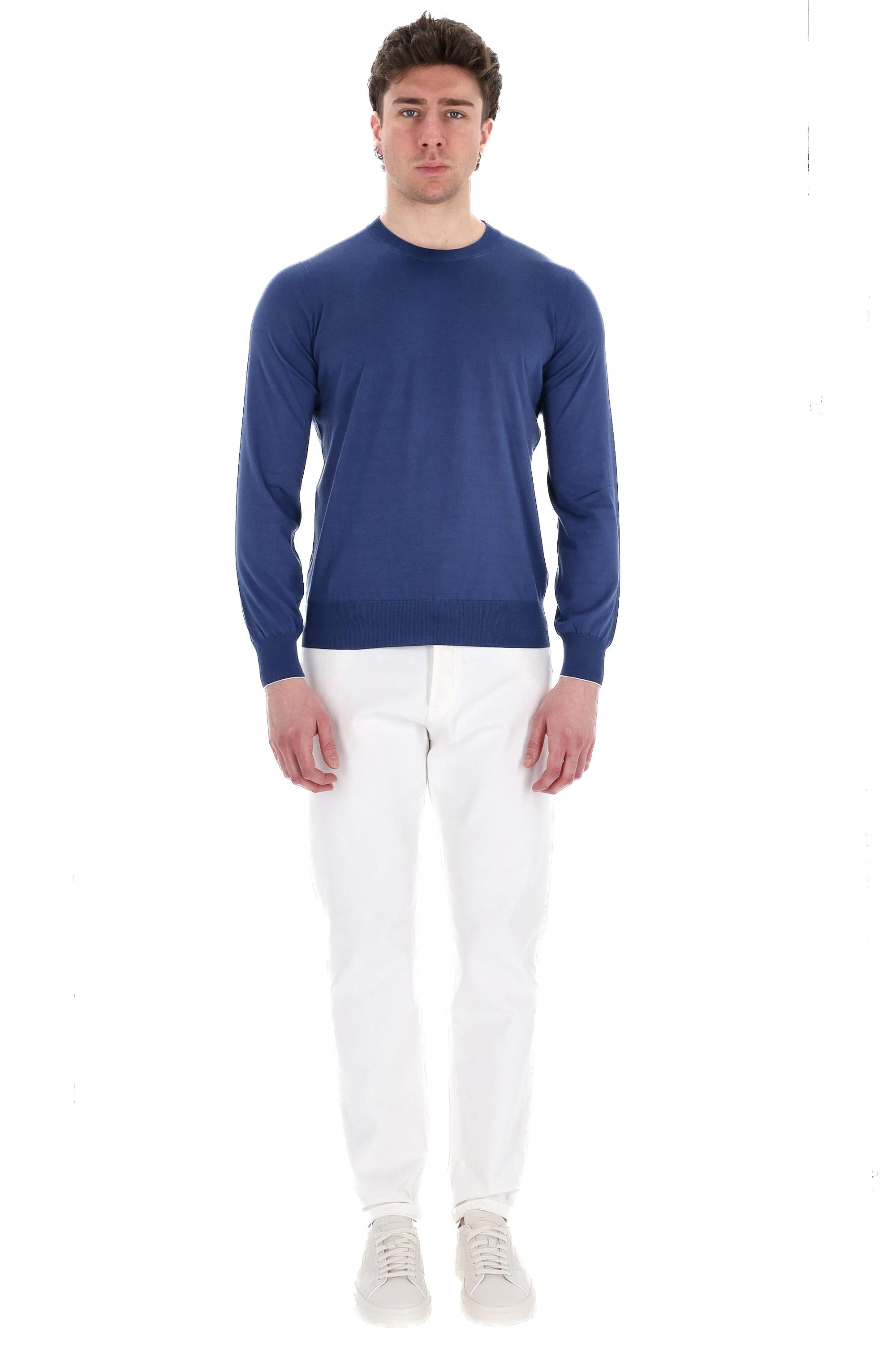 Maglia girocollo in fine cotone M2900100 CIM70 Brunello Cucinelli